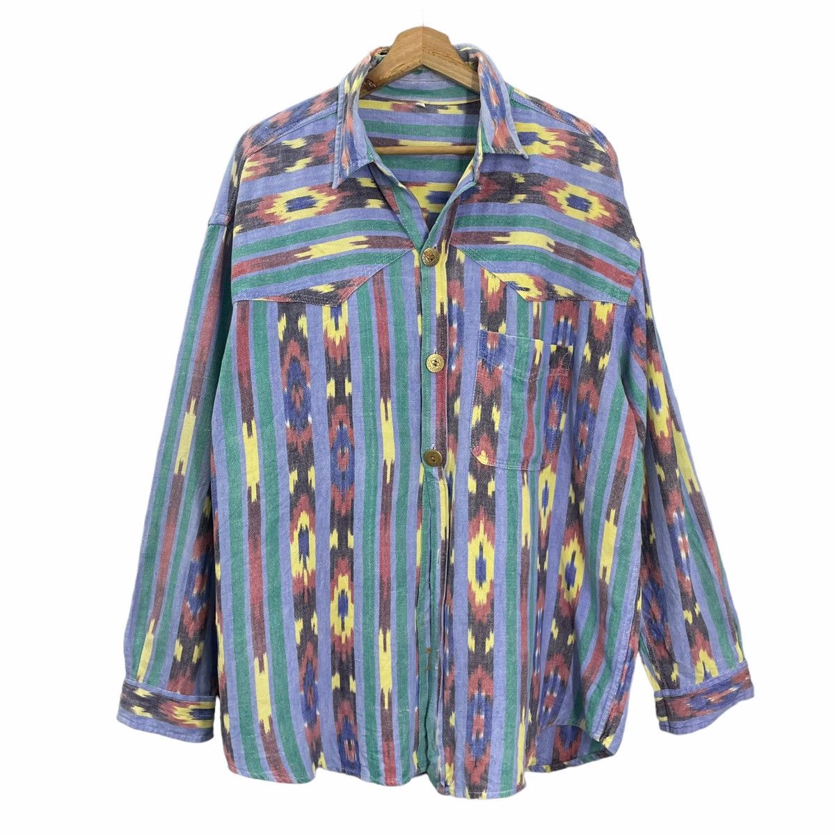 Japanese Brand Vintage Navajo Gear Aztec Shirt