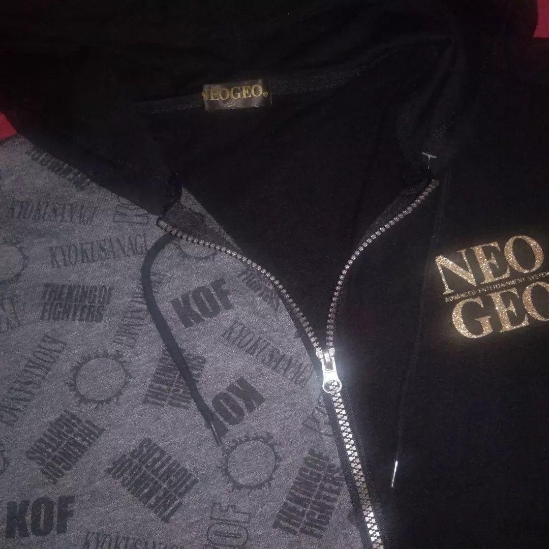 Japanese Brand Rare Neo Geo King Of Fighters Hoodie Game Arcade Street