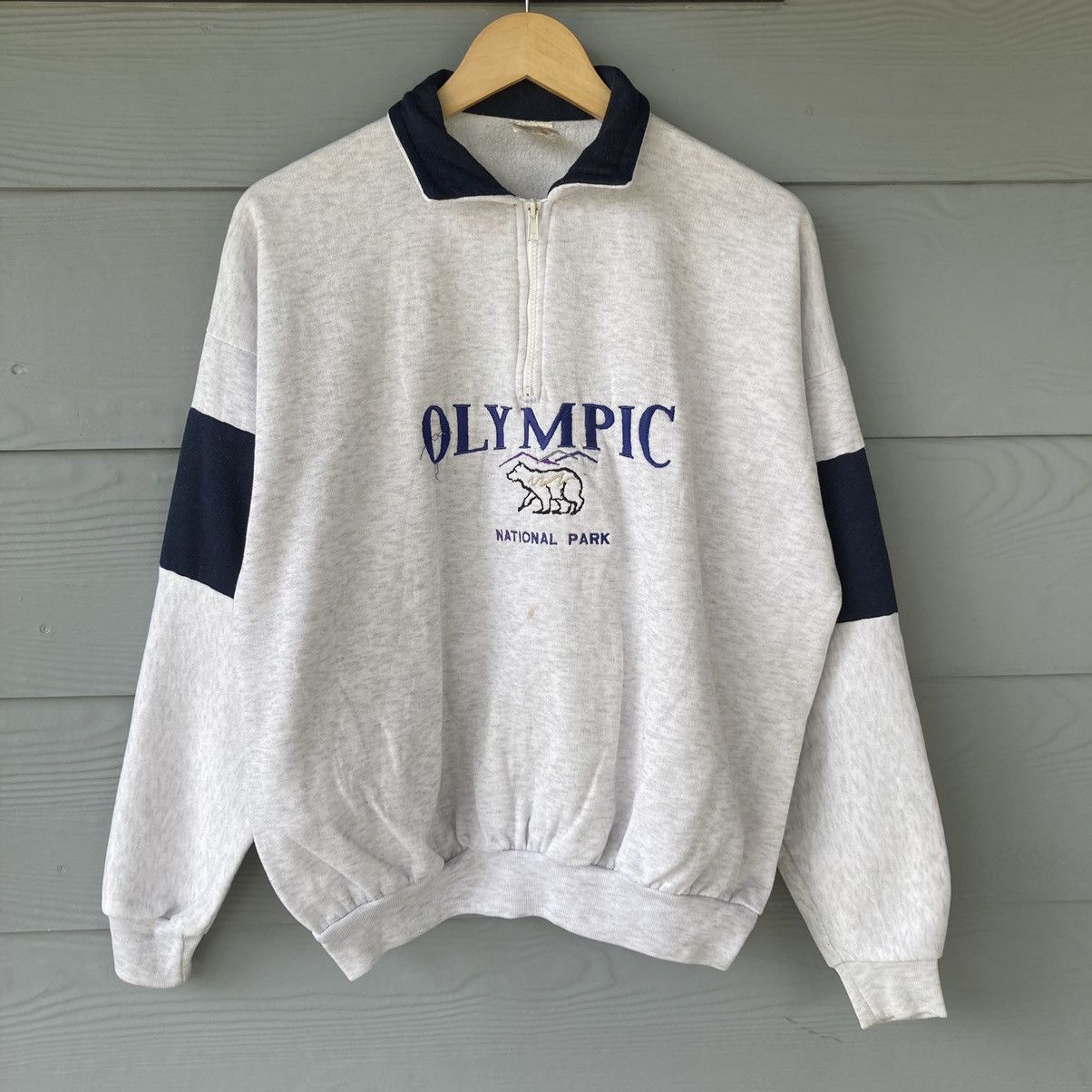 Vintage 90s Olympic National Park Sweatshirt Quater Zip