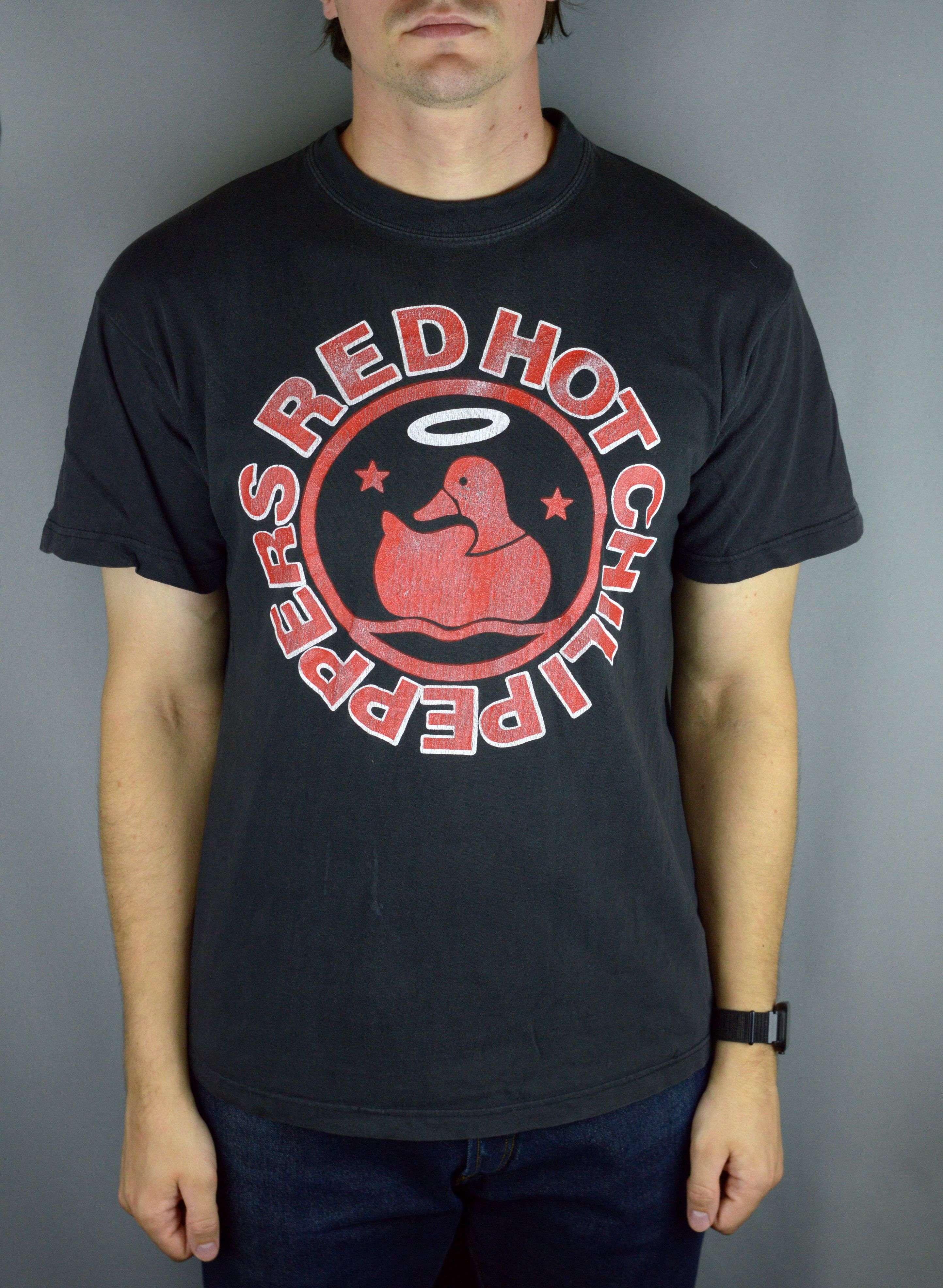 Band Tees Vintage Red Hot Chili Peppers Californication Duck T Shirt Hoodie, Sweatshirt | FlexRushtees.com