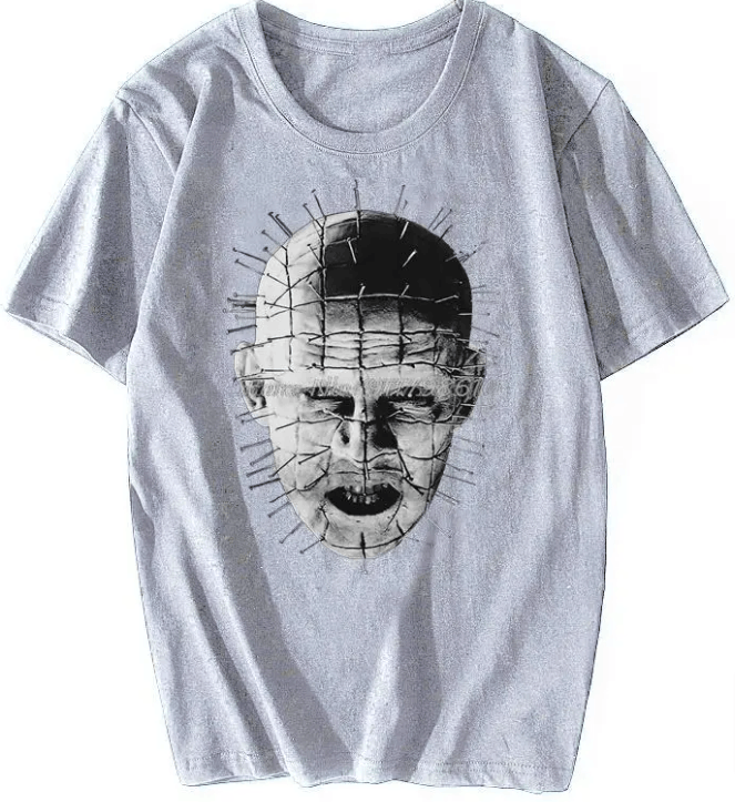Vintage Hellraiser Dark Gray Oversized T Shirt
