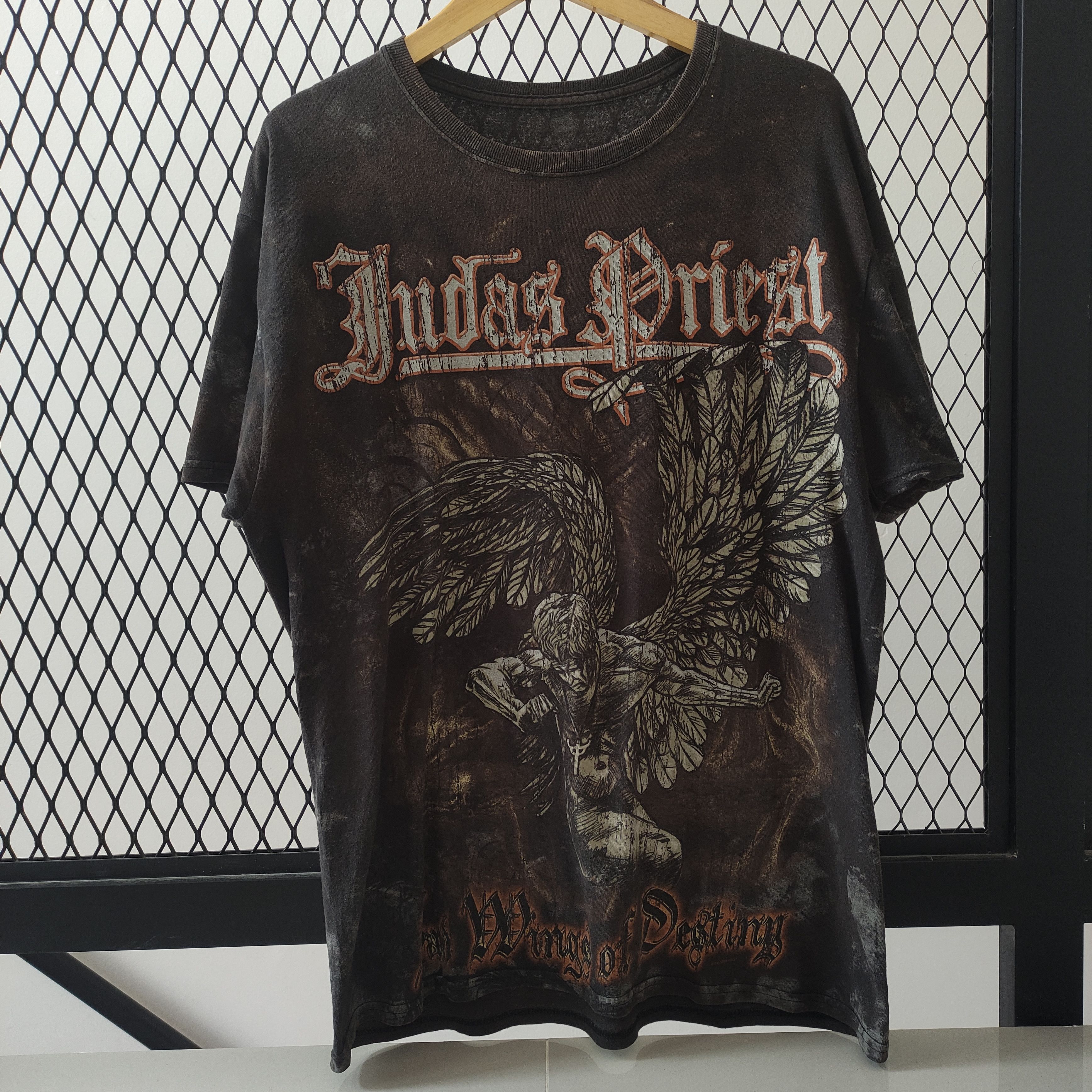 Vintage 00s Judas Priest Sad Wings Of Destiny All Over Print T-Shirts, Hoodie, Sweatshirt | FlexRushtees.com