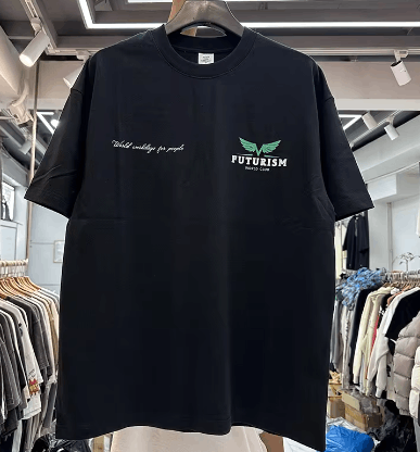 Vintage Futureism Black M T Shirt