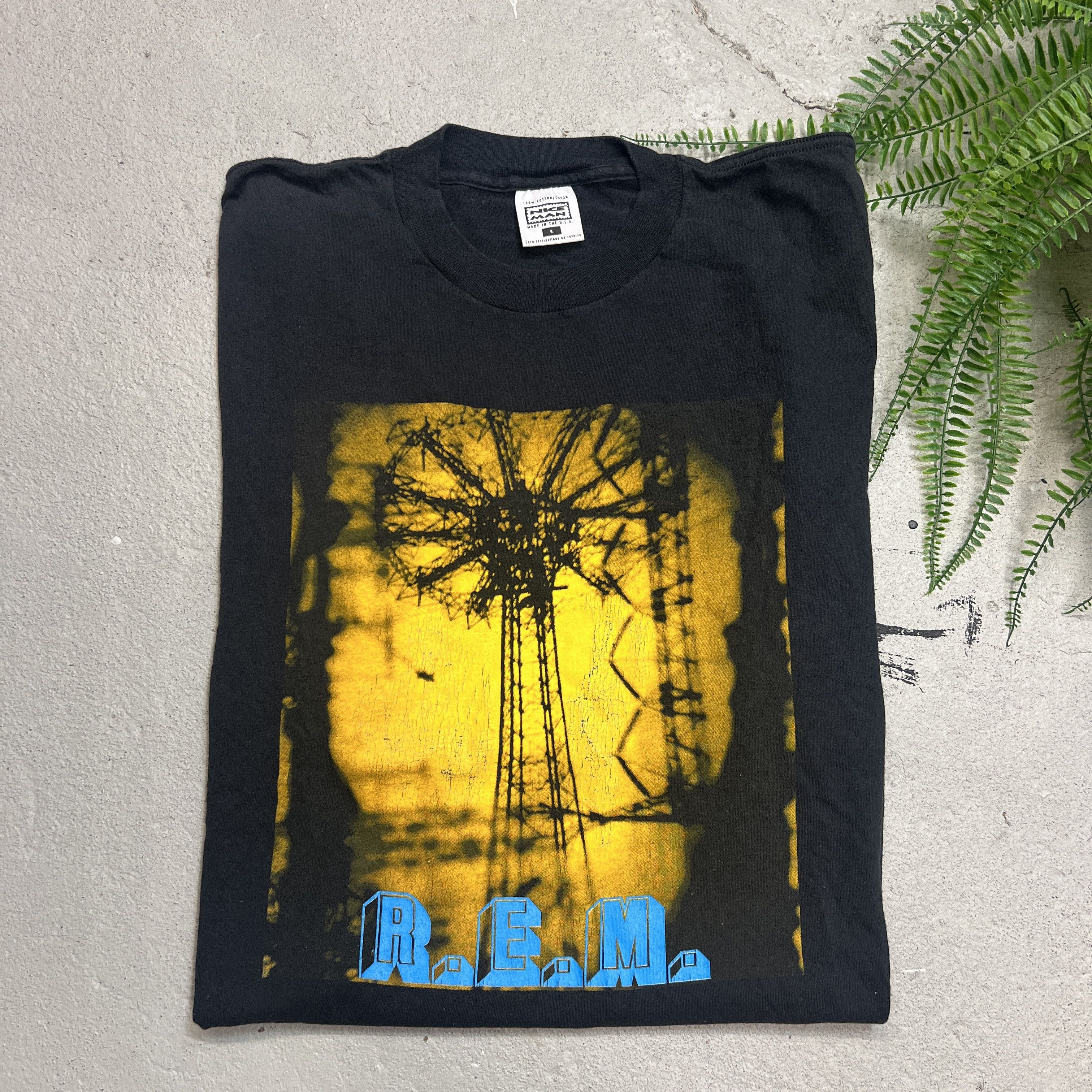 Vintage 1995 R E M Tour Band Rock Promo Tee Hoodie, Sweatshirt | FlexRushtees.com