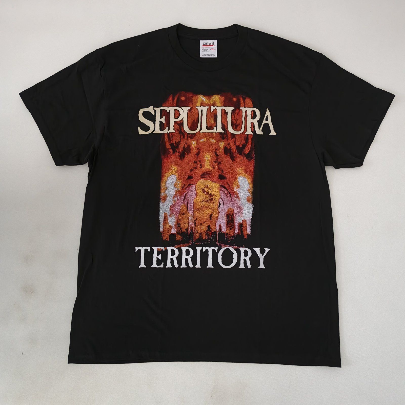 Band Tees Max Cavalera Sepultura Territory Anvil Black Tshirt Size Xl Hoodie, Sweatshirt | FlexRushtees.com
