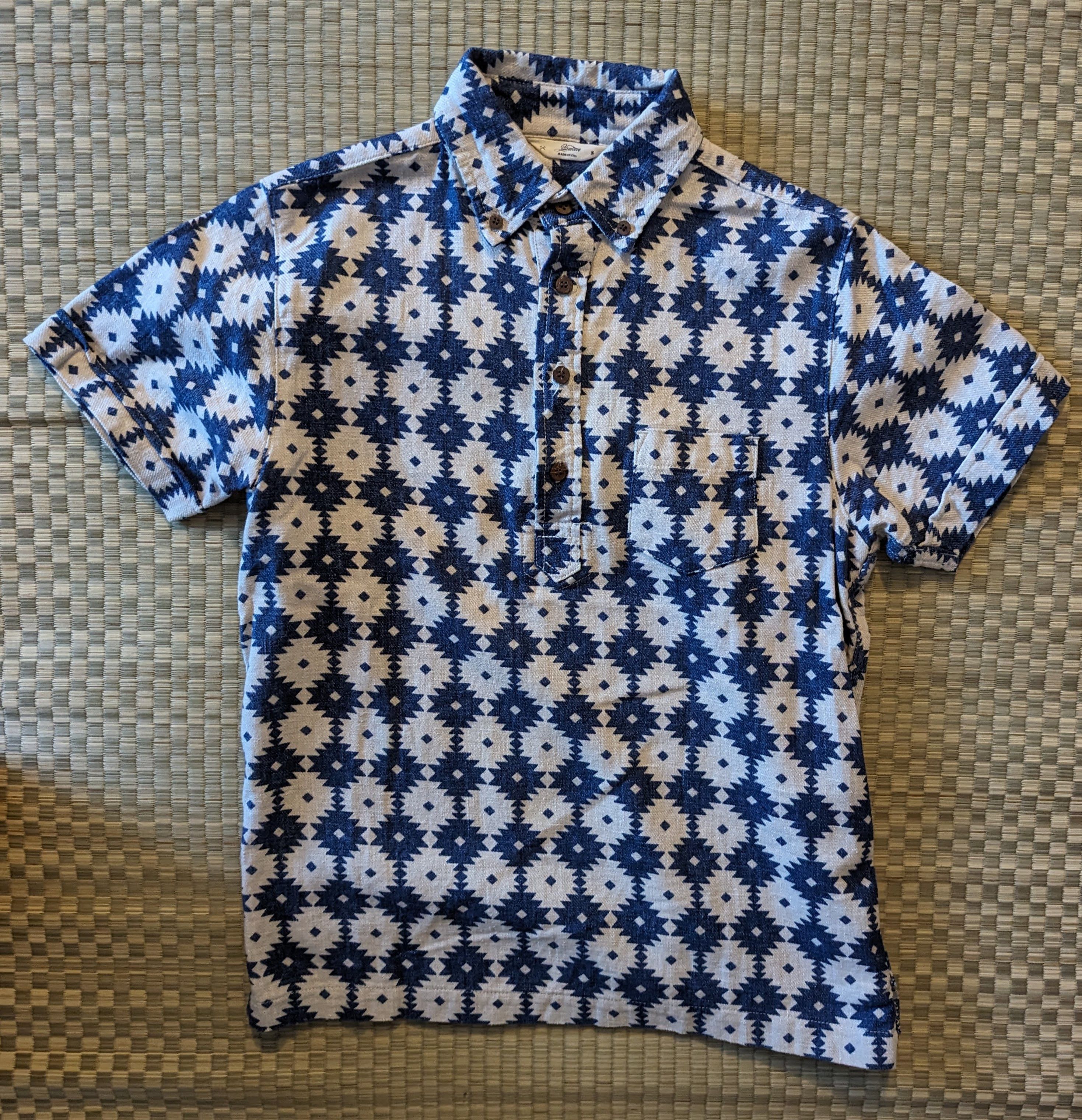 3sixteen Aztec Popover Shirt Made In Usa