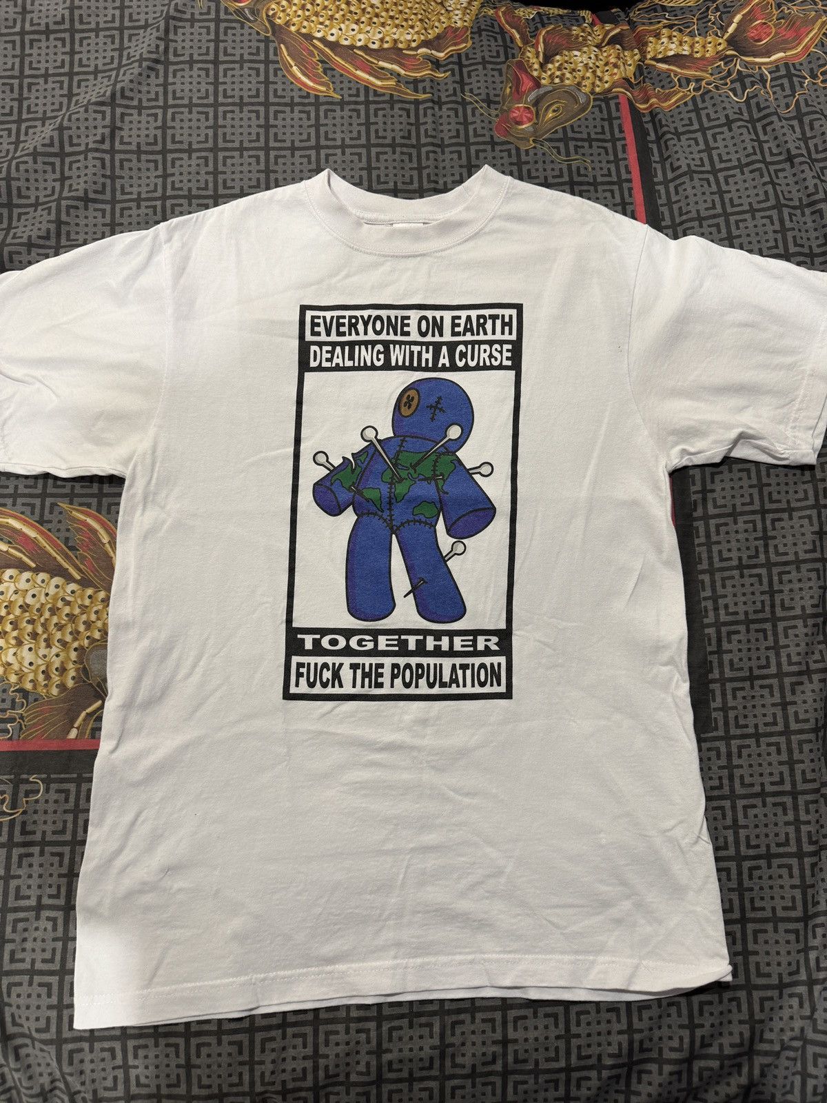 Fuck The Population Dealing With A Curse Tee Hoodie, Sweatshirt | FlexRushtees.com
