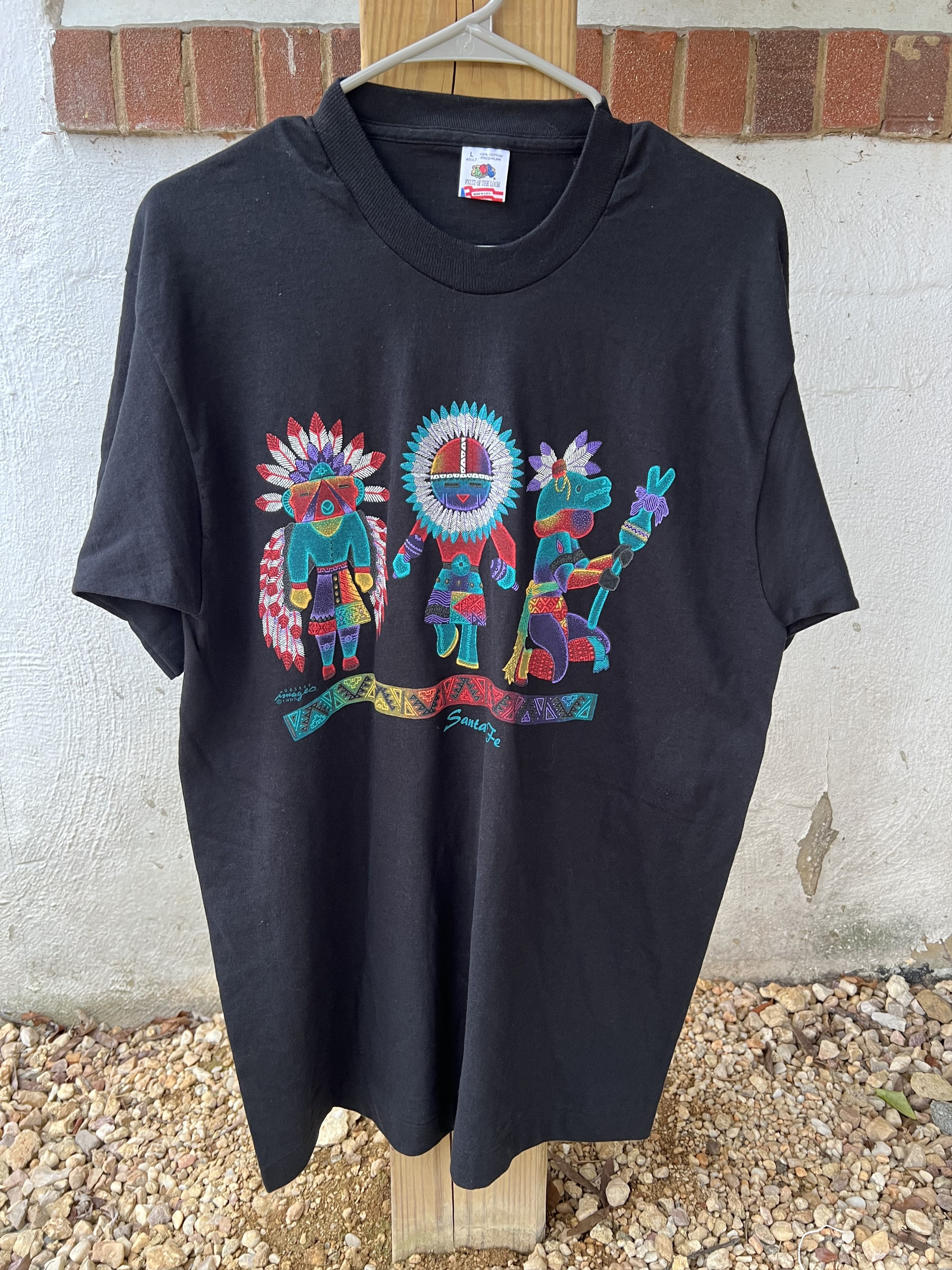 Fruit Of The Loom 1995 Santa Fe Native Tribe Tee Aztec