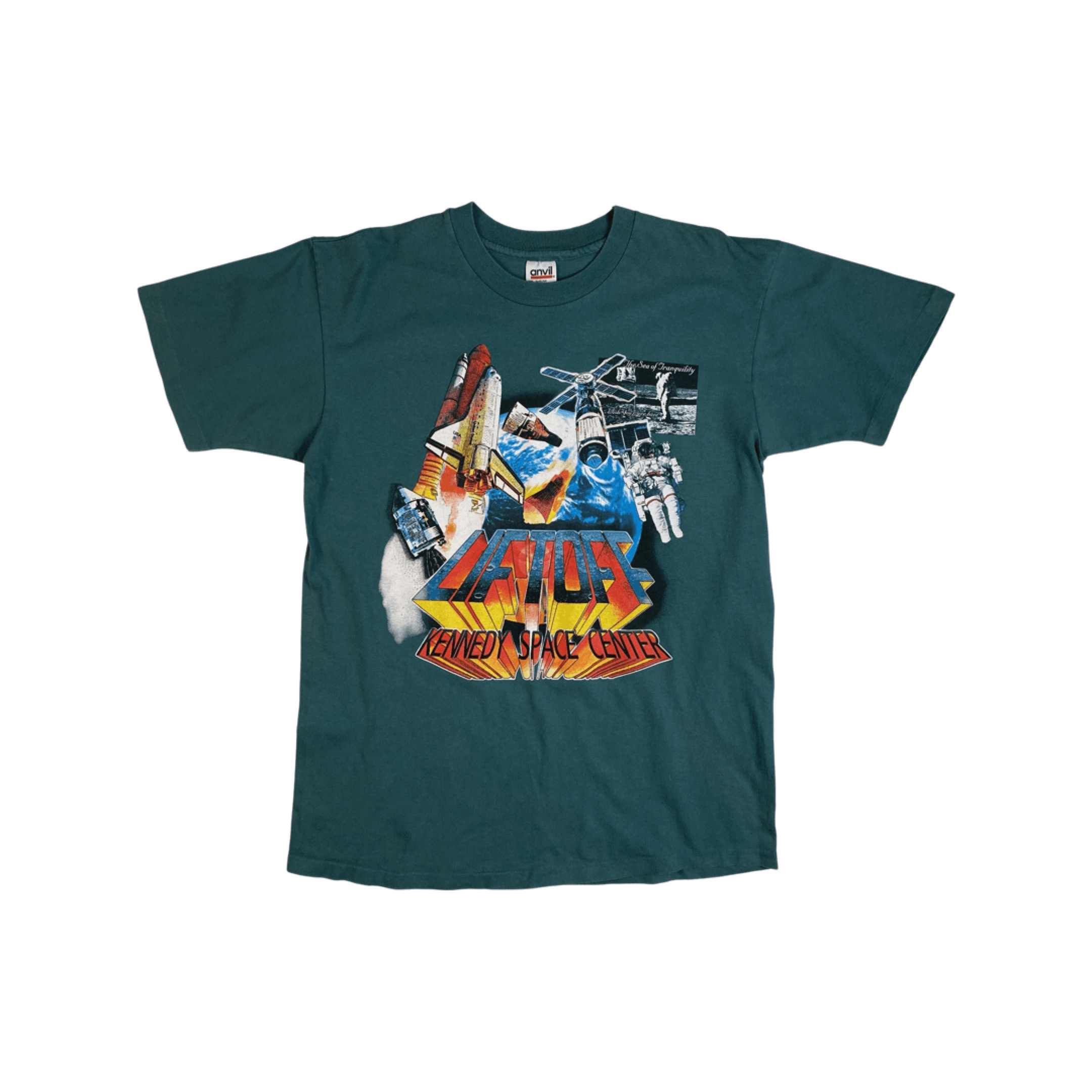 Vintage Liftoff Kennedy Space Center T Shirt 80s Anvil