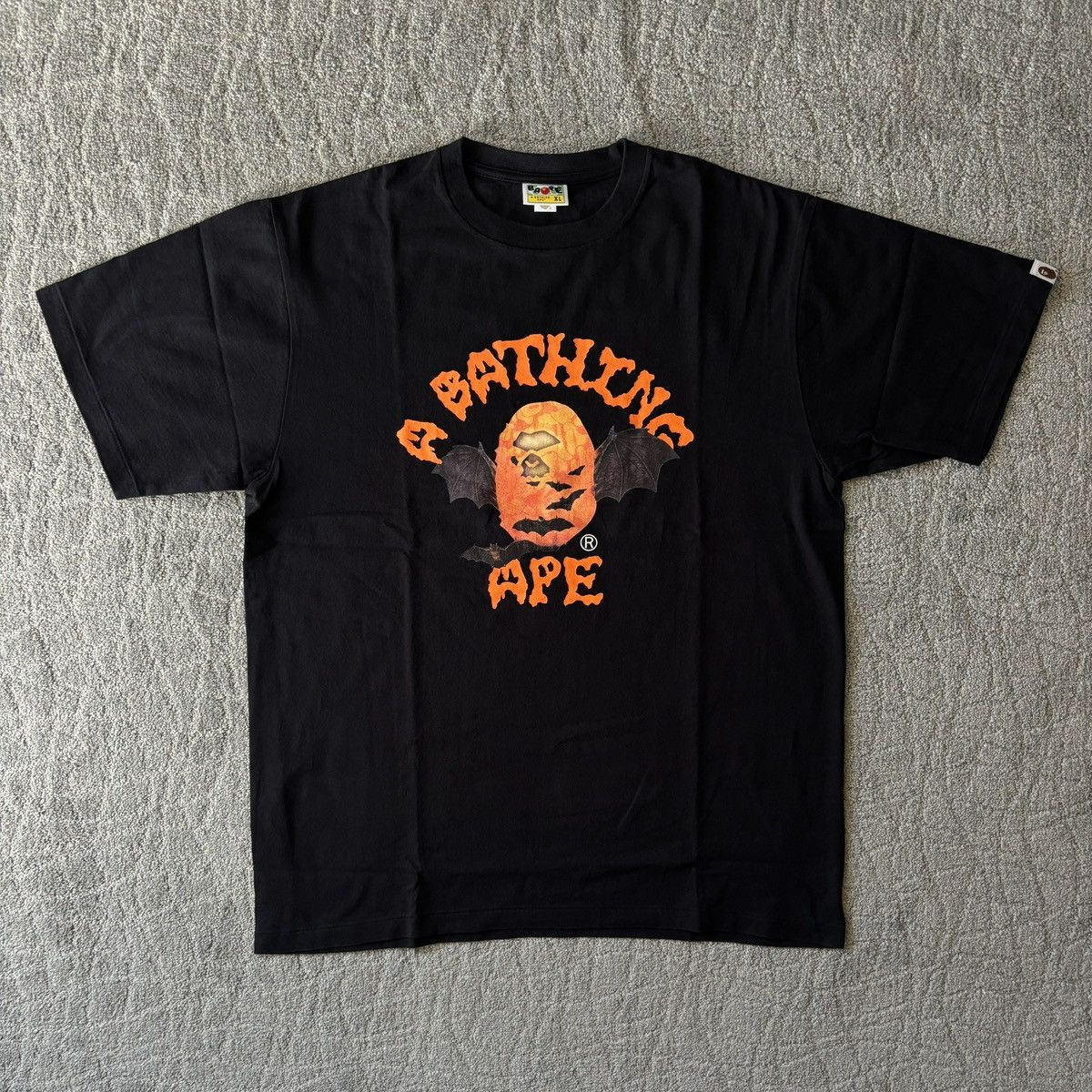 Bape A Bathing Ape Halloween College Logo T Shirt Bape Size Xl
