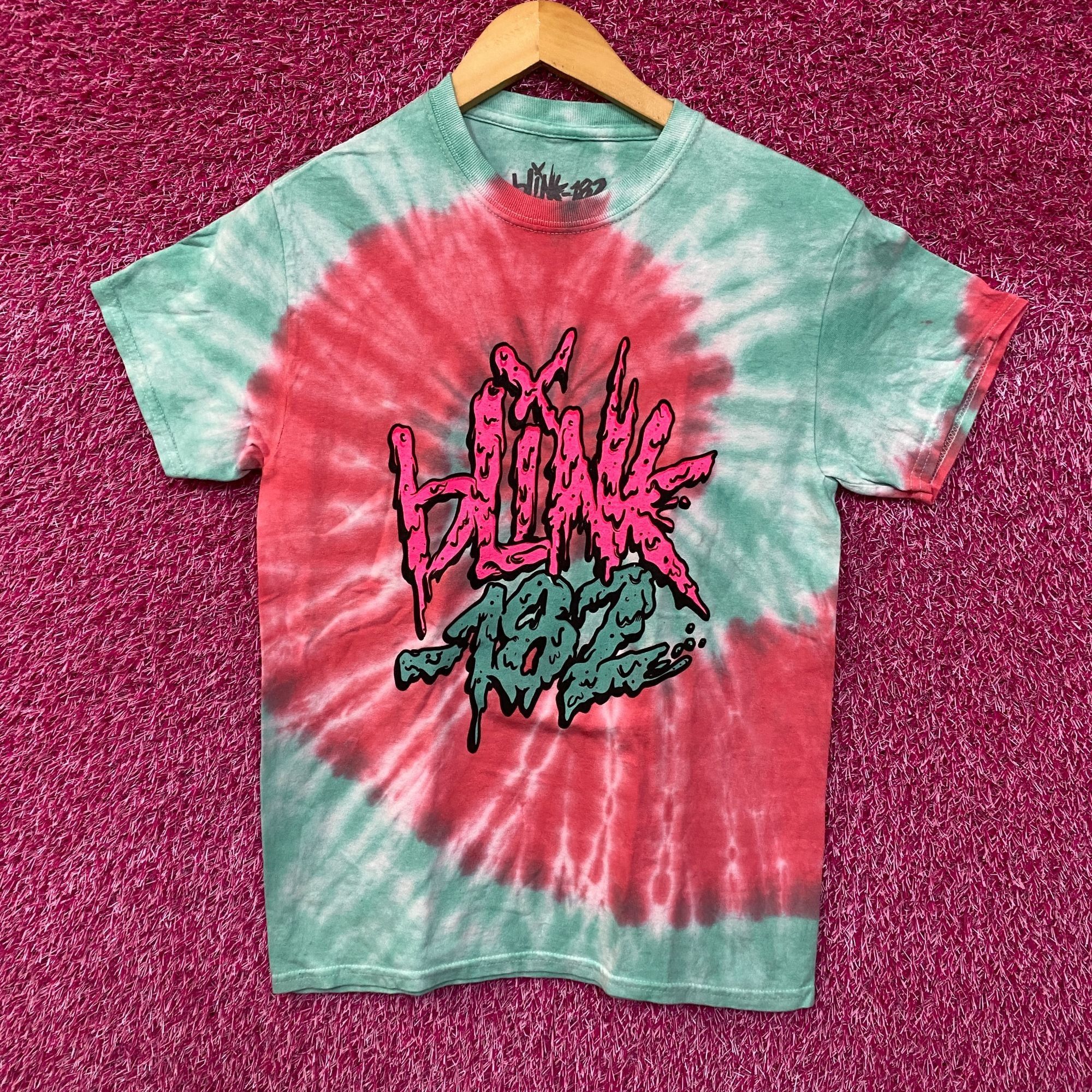 Other Blink 182 Toxic Sludge Spell Out Pop Punk Band Tie Dye S T-Shirts, Hoodie, Sweatshirt | AU16VibeMintTees.com