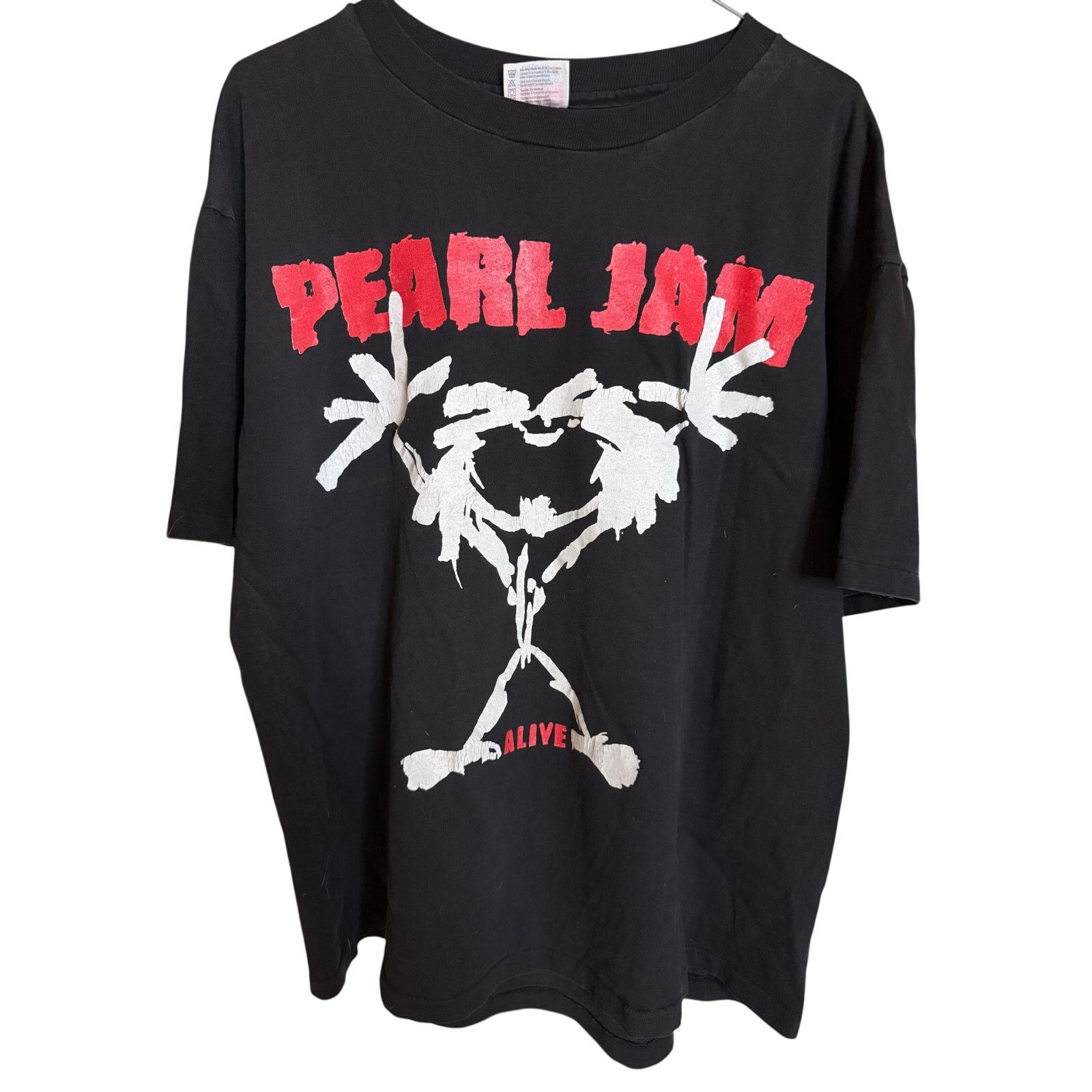 Hanes Vintage Pearl Jam Stickman Band Tee Hoodie, Sweatshirt | FlexRushtees.com