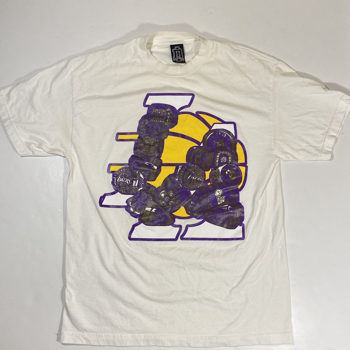 Vintage Nba La Lakers Rings Tee Hoodie, Sweatshirt | FlexRushtees.com