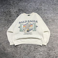 American Eagle Outfitters Vintage 90s American Eagle White Bald Eagle Crewneck Large