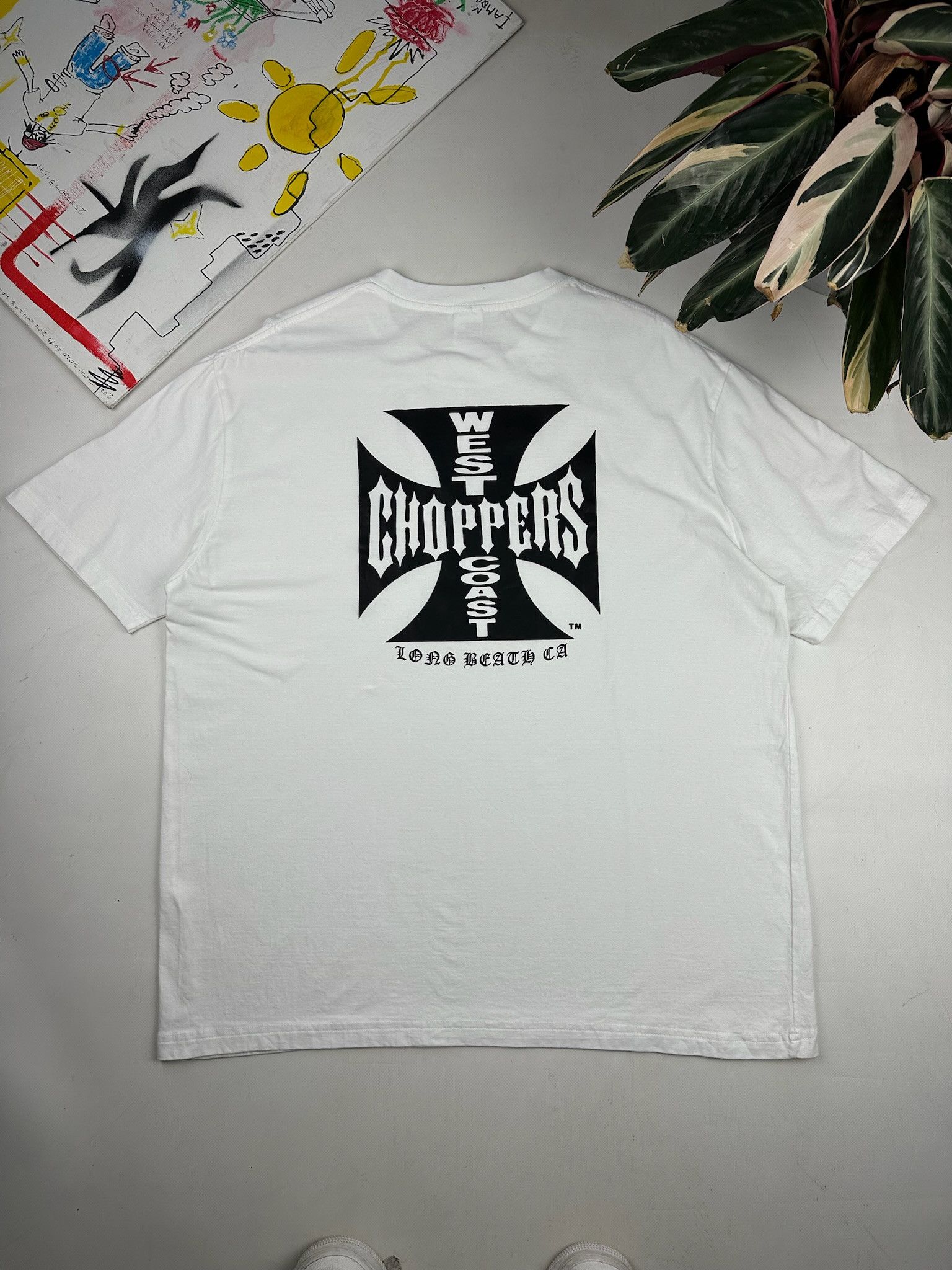 Vintage West Coast Choppers White Tee Hoodie, Sweatshirt | FlexRushtees.com