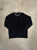 Noah Black Houndstooth Collar Crewneck Sweatshirt Black T-Shirts, Hoodie | FlexRushtees.com