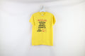 Vintage 80s Intrepid Sea Air Space Museum T Shirt Yellow Usa