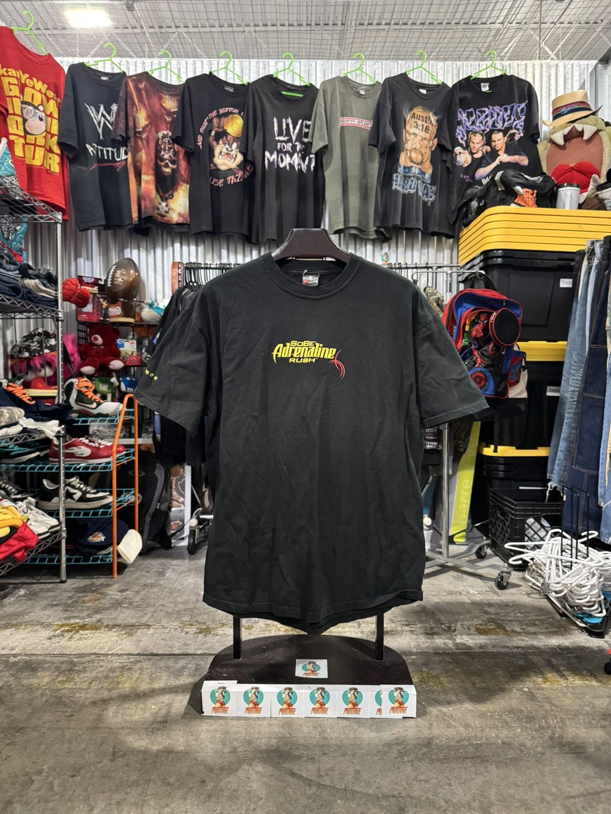 Y2k Vintage Sobe Adrenaline Rush Tribal Tee Xl