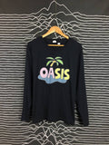 Vintage Oasis Graphic Longsleeve Tee Hoodie, Sweatshirt | FlexRushtees.com