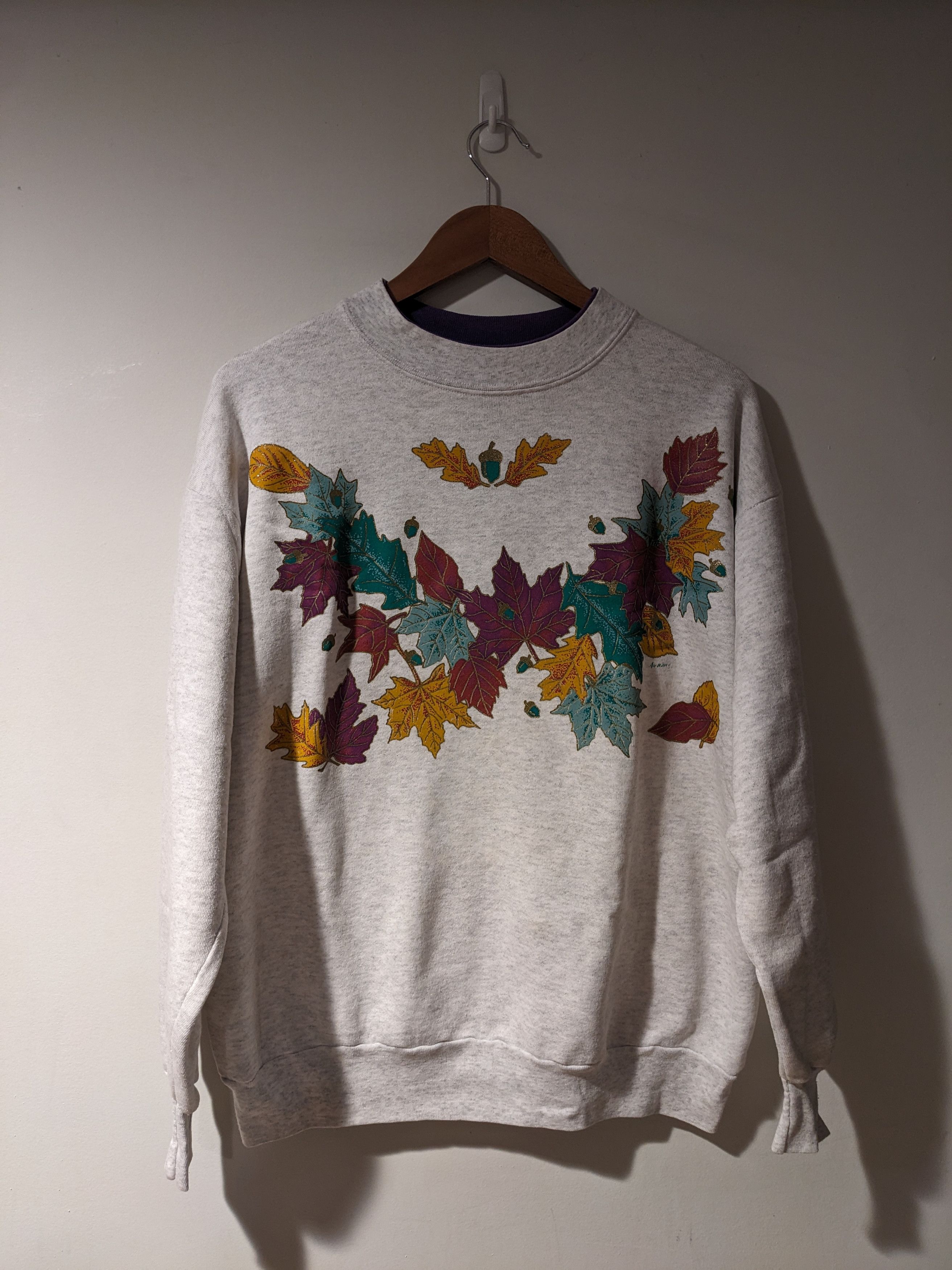 Vintage 90s Fall Leaves Arizona Gray Medium Sweatshirt T-Shirts, Hoodie | FlexRushtees.com