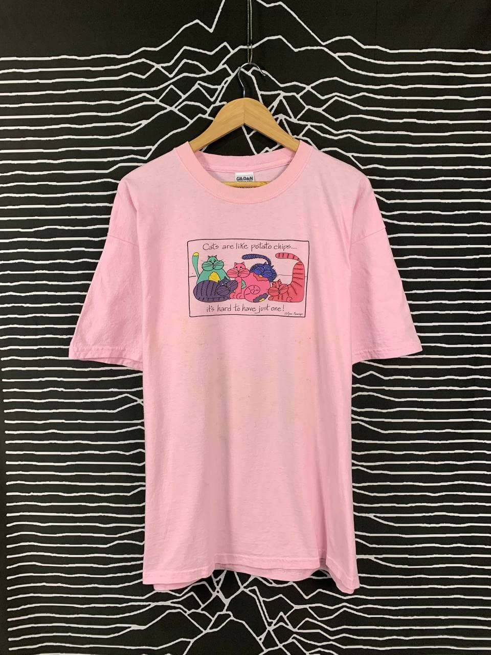 Vintage Vtg Y2k Cats Are Like Potatoes Chips Quote Statement Tee Hoodie, Sweatshirt | FlexRushtees.com