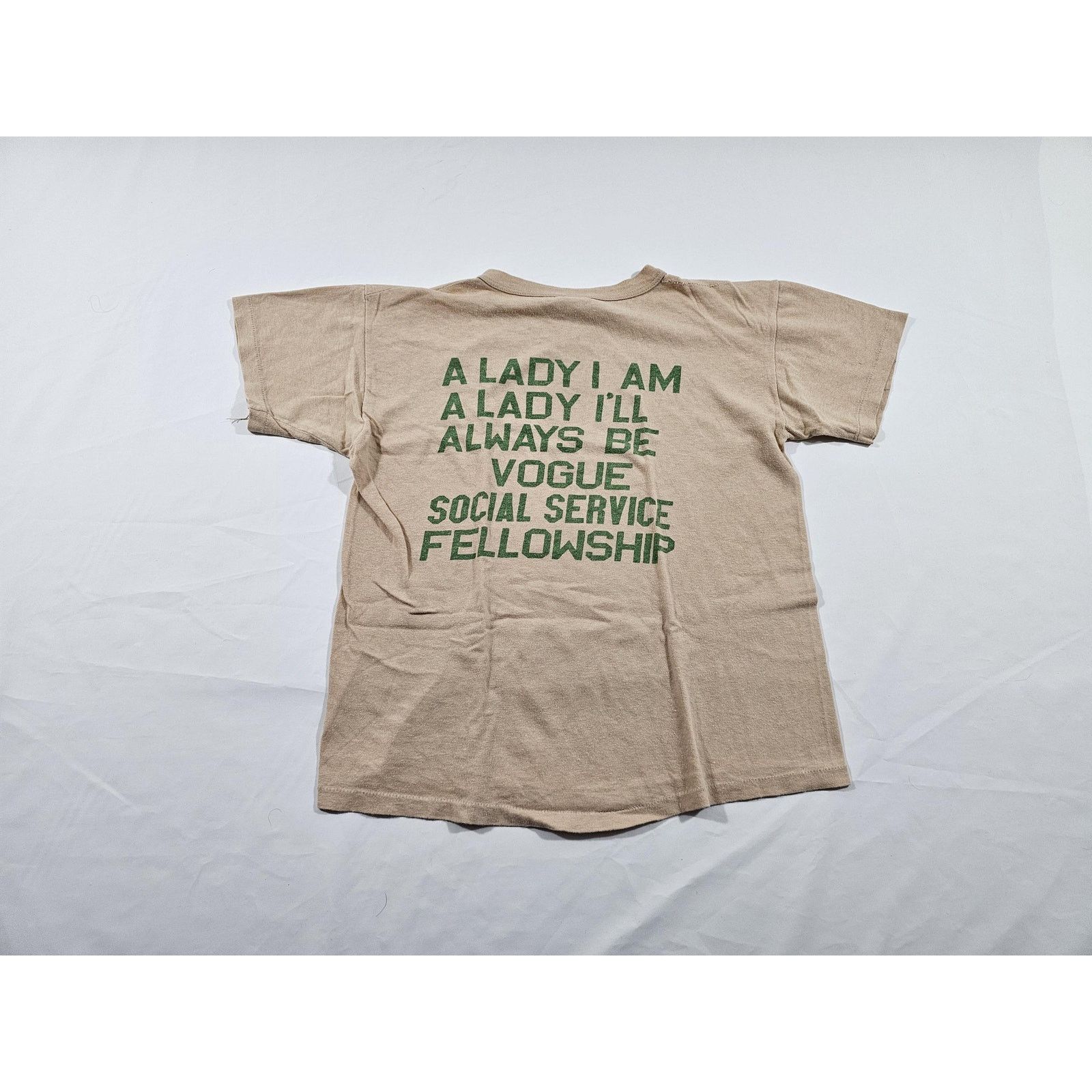 Other 60s 70s A Lady I Am A Lady I Ll Be Social Service Shirt M
