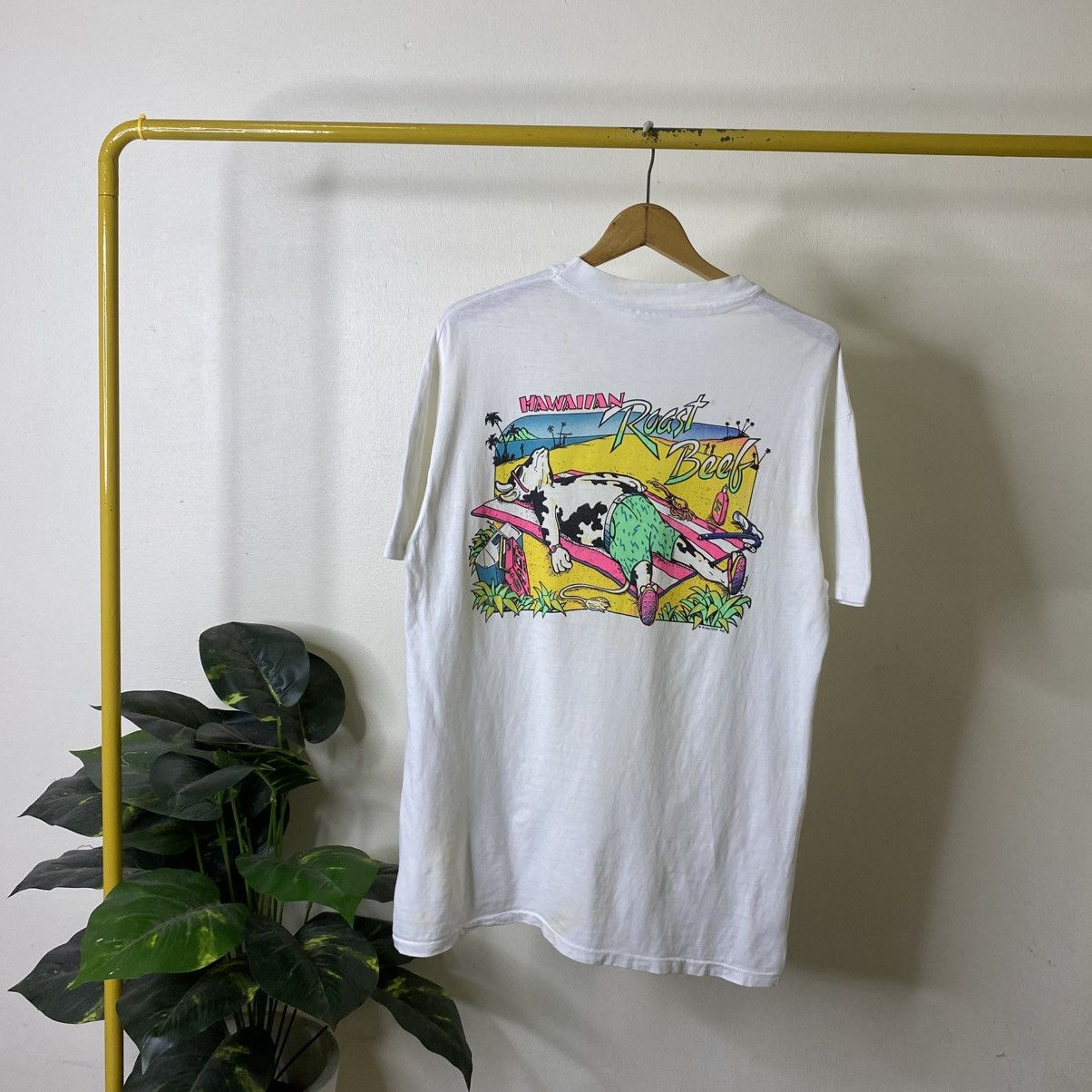 Vintage 1990s Hawaiian Roast Beef Funny Humor T Shirt