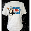Red White and Feral Raccoon T-Shirt