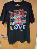 Vintage 90s Psychedelic Bunny Love Is All You Need T Shirt