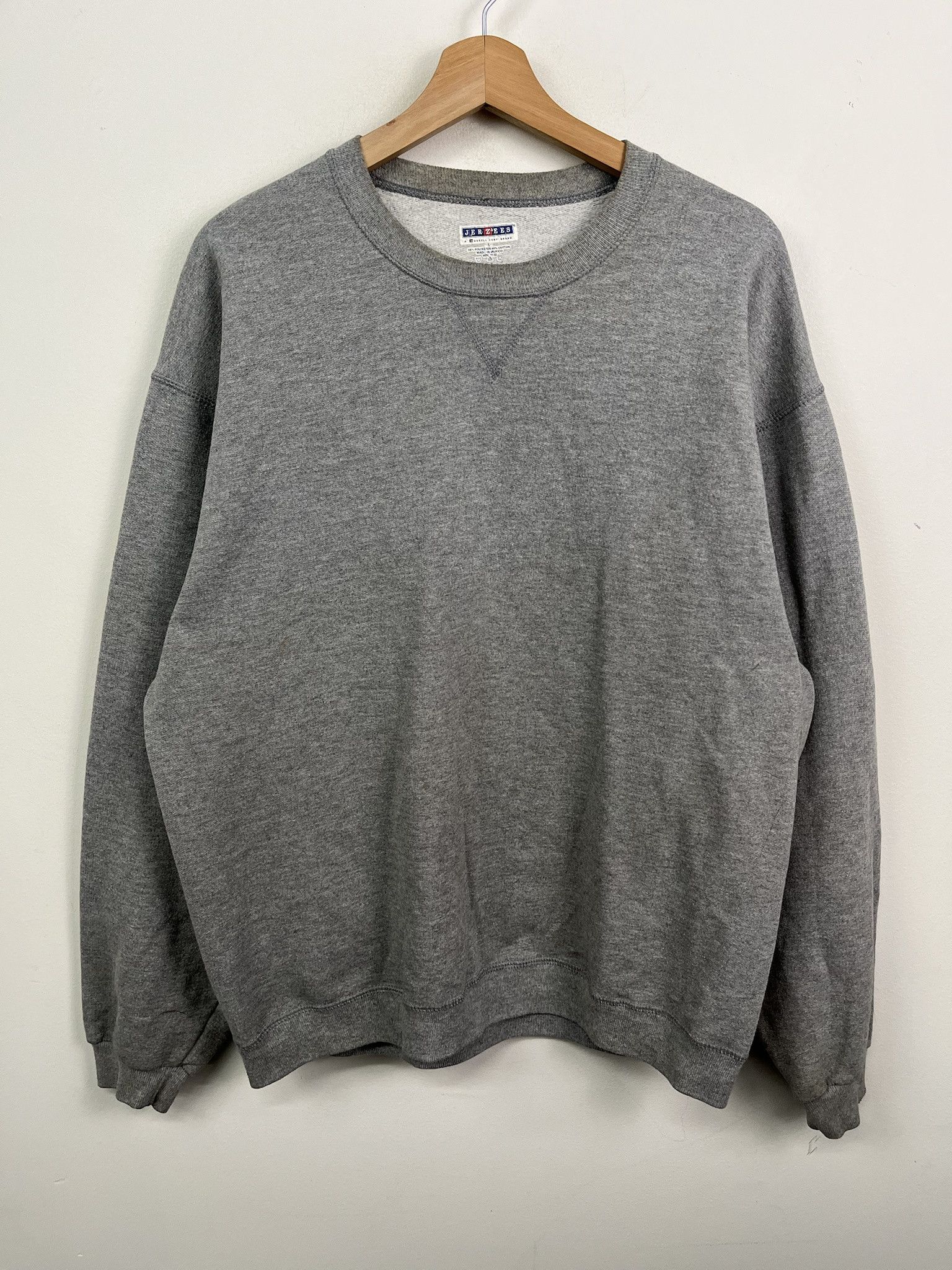 Other Vintage Blank Heather Grey Crewneck Sweatshirt Size L T-Shirts, Hoodie | FlexRushtees.com