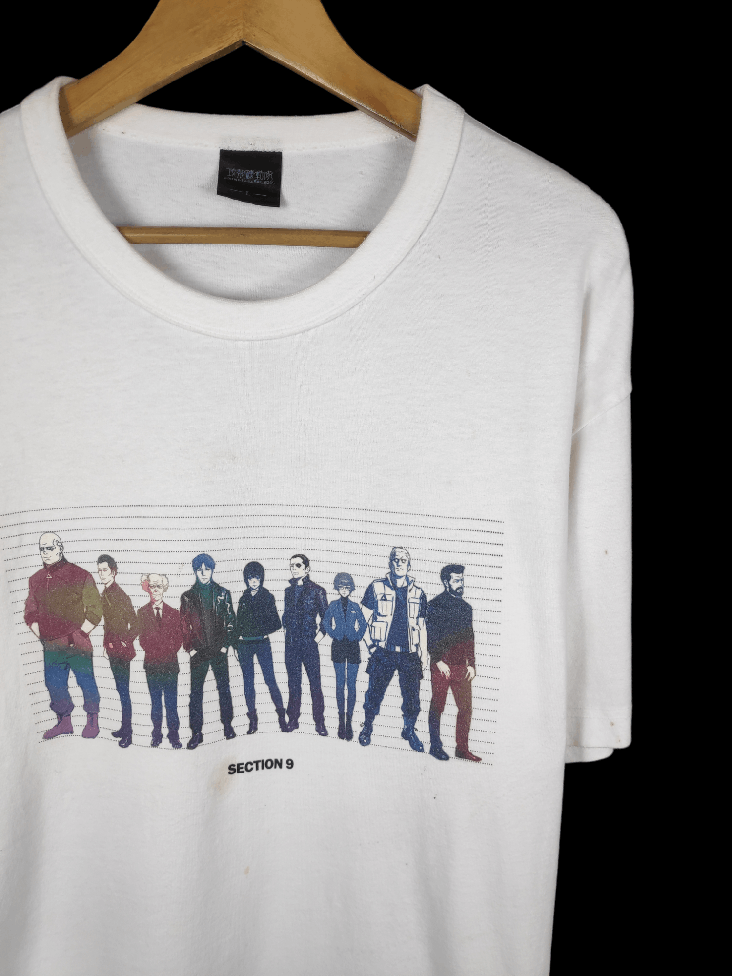 Anime Offer Vintage Ghost In The Shell Section 9 Anime Shirt