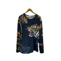 Vintage Tigers Full Printed Tee Hoodie, Sweatshirt | FlexRushtees.com