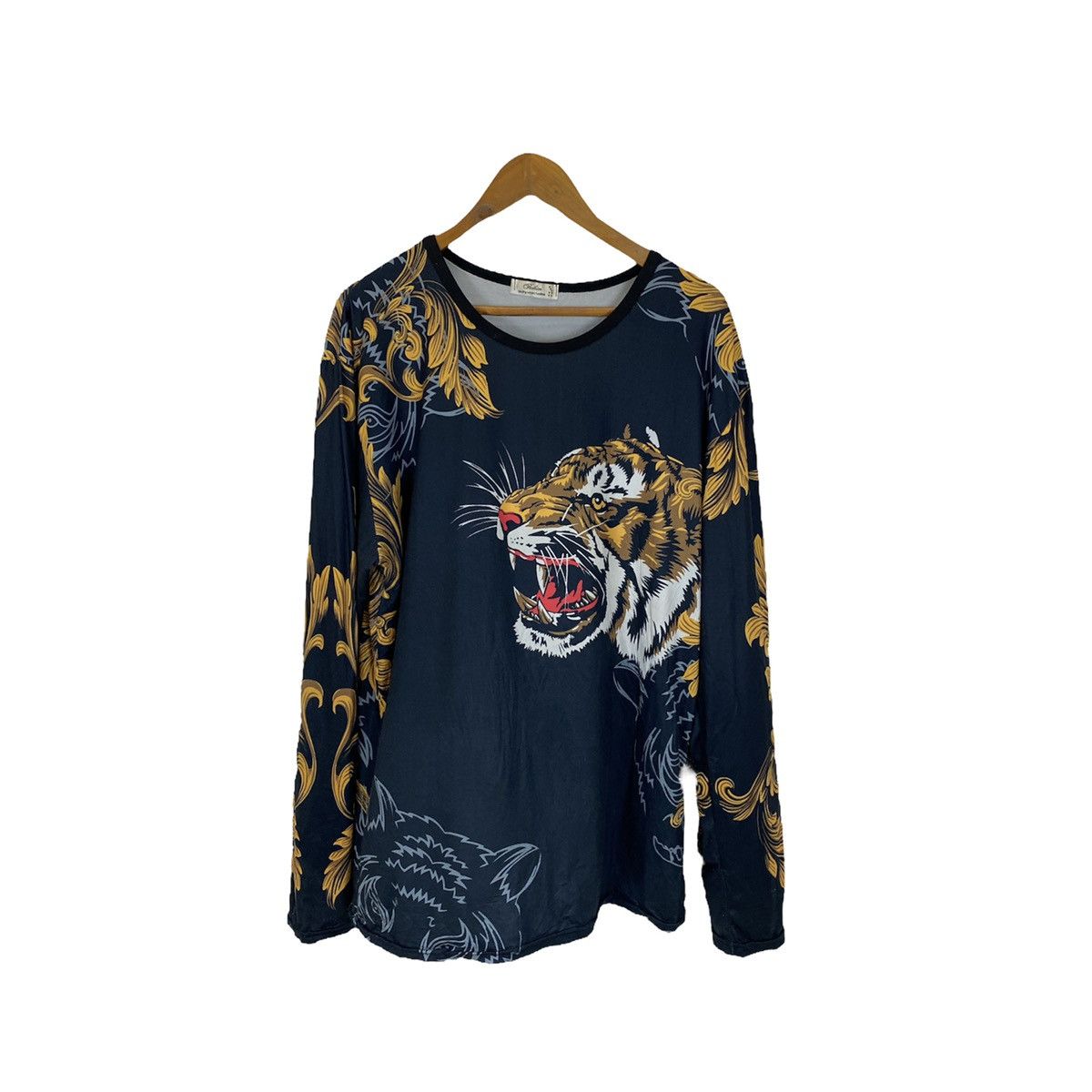 Vintage Tigers Full Printed Tee Hoodie, Sweatshirt | FlexRushtees.com