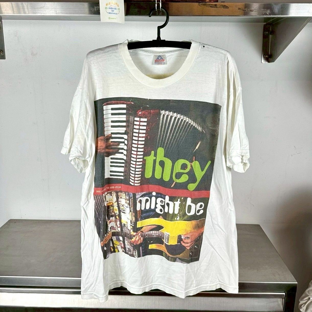 Band Tees X Vintage Vintage 90s They Might Be Giants Rock Band Xl T Shirt Hoodie, Sweatshirt | FlexRushtees.com