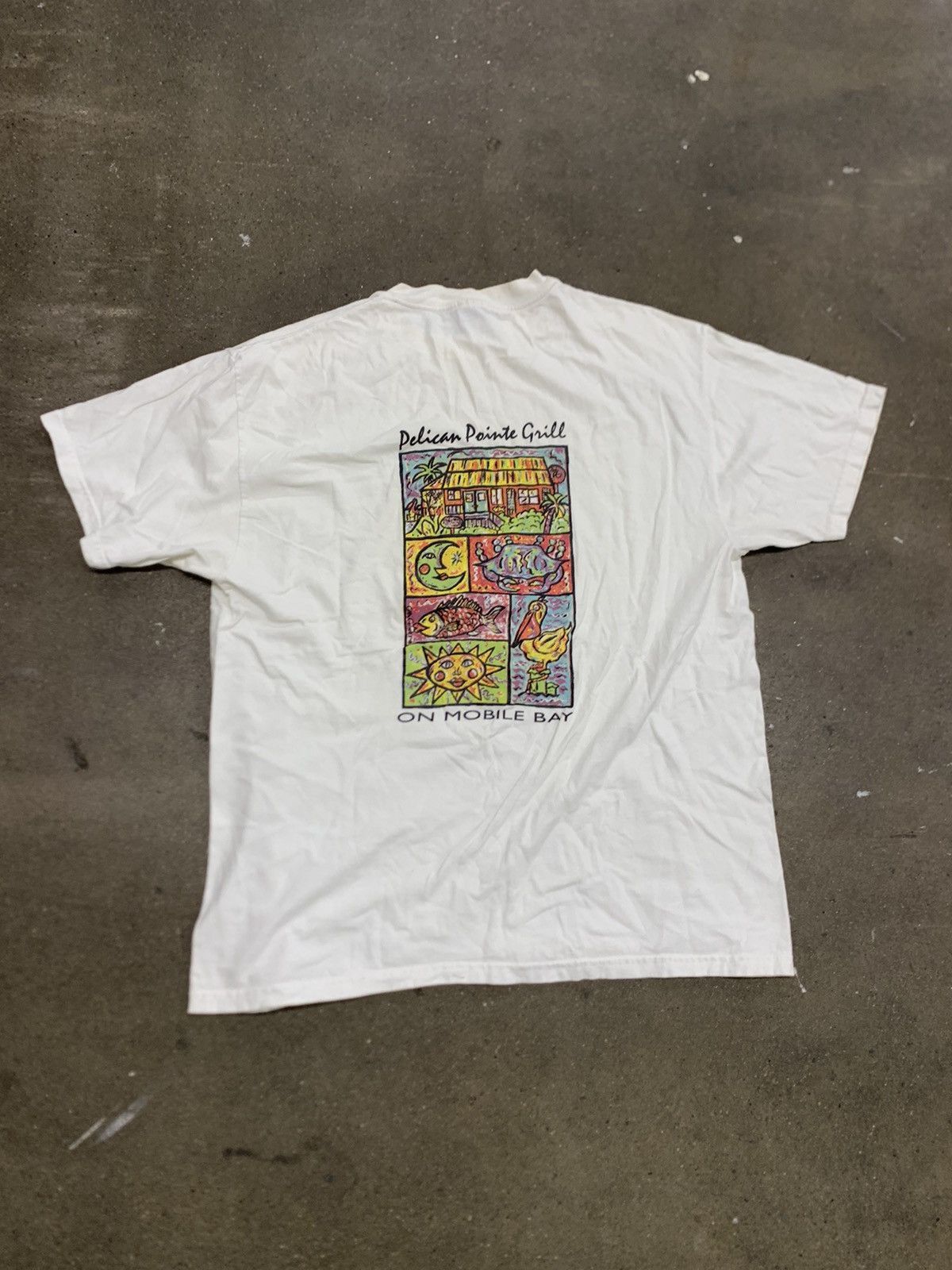 Other Vintage Pelican Pointe Grill Art Tee Hoodie, Sweatshirt | FlexRushtees.com