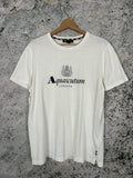 Aquascutum Vintage Logo Tee White England Designer Hype Hoodie, Sweatshirt | FlexRushtees.com