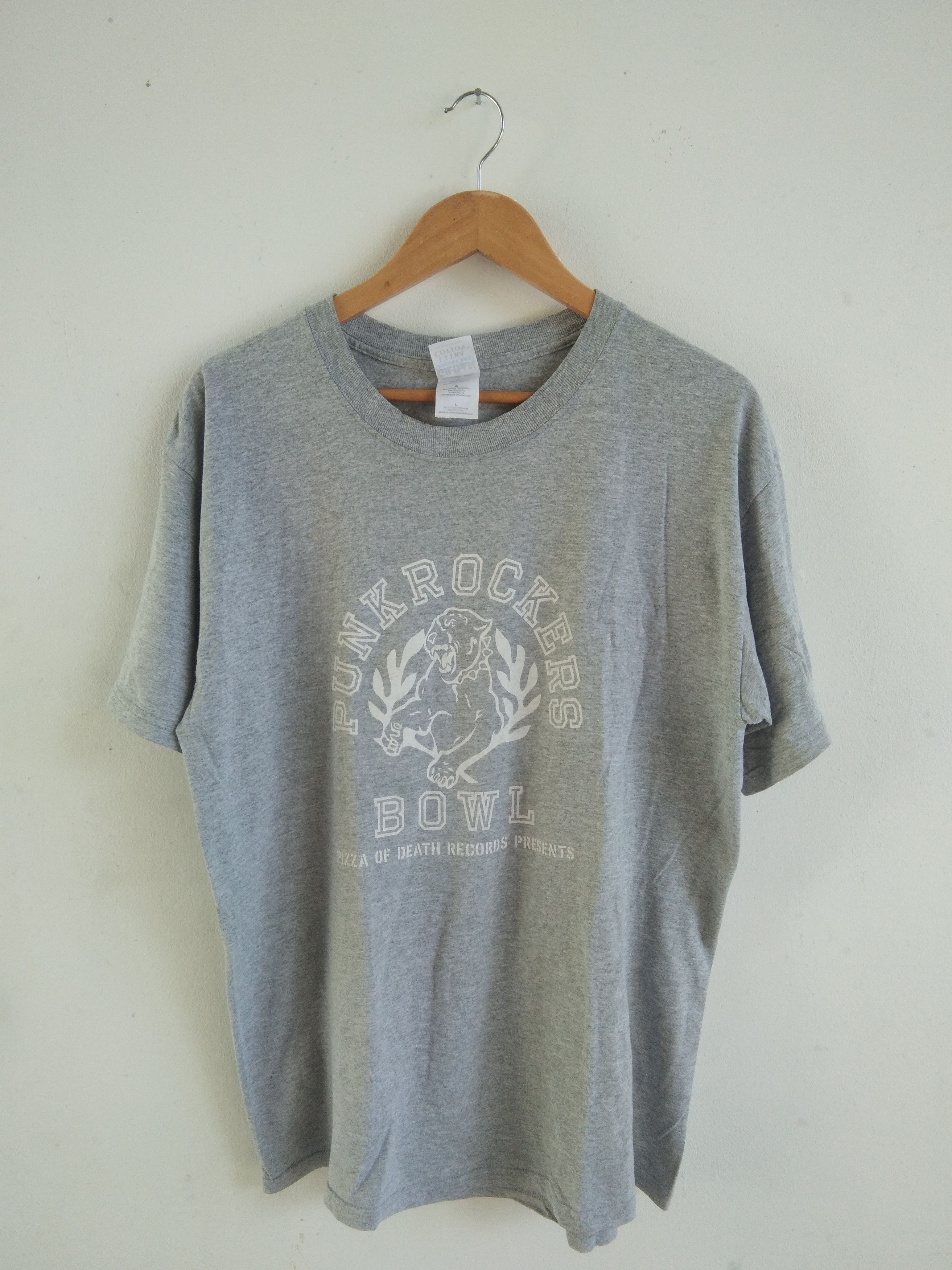 Japanese Brand X Vintage Vtg Pizza Of Death Records Present Punkrockers Bowl Tshirt
