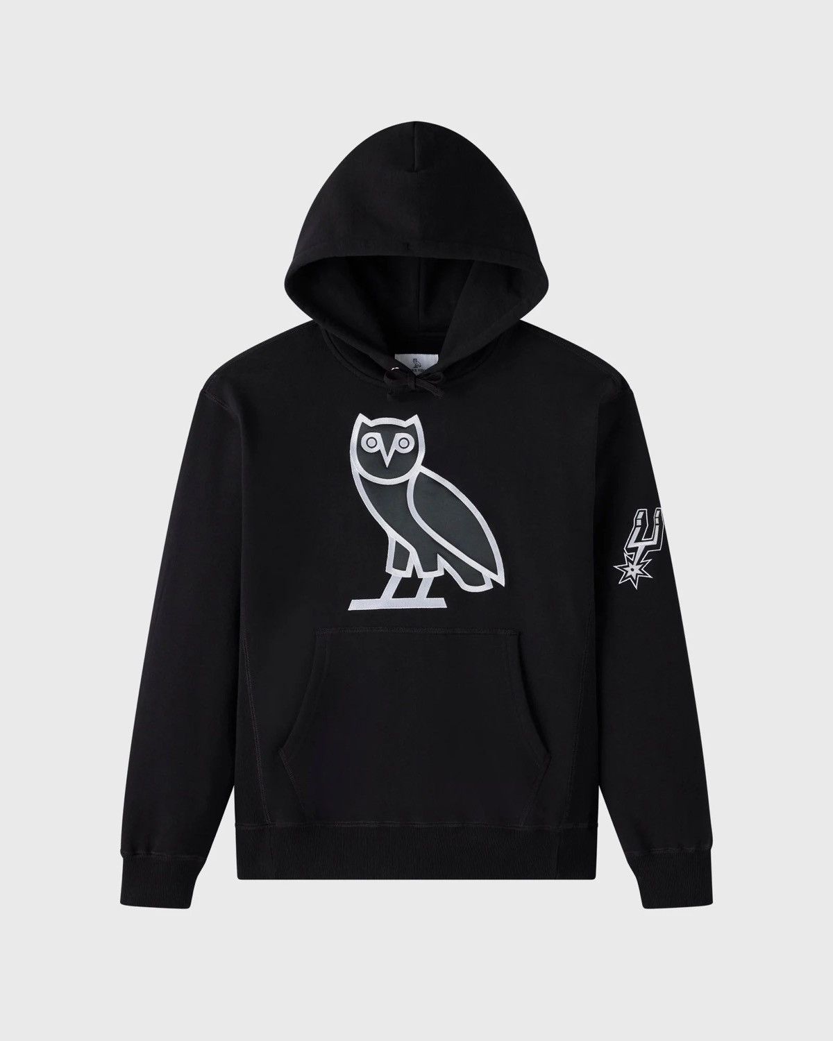 October S Very Own Ovo X Spurs Nba Teams Black Og Owl Hoodies