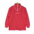 Lancel Paris Half Zipper Sweatshirt Lancel Small Logo Pullover Medium Size Designer Streetwea