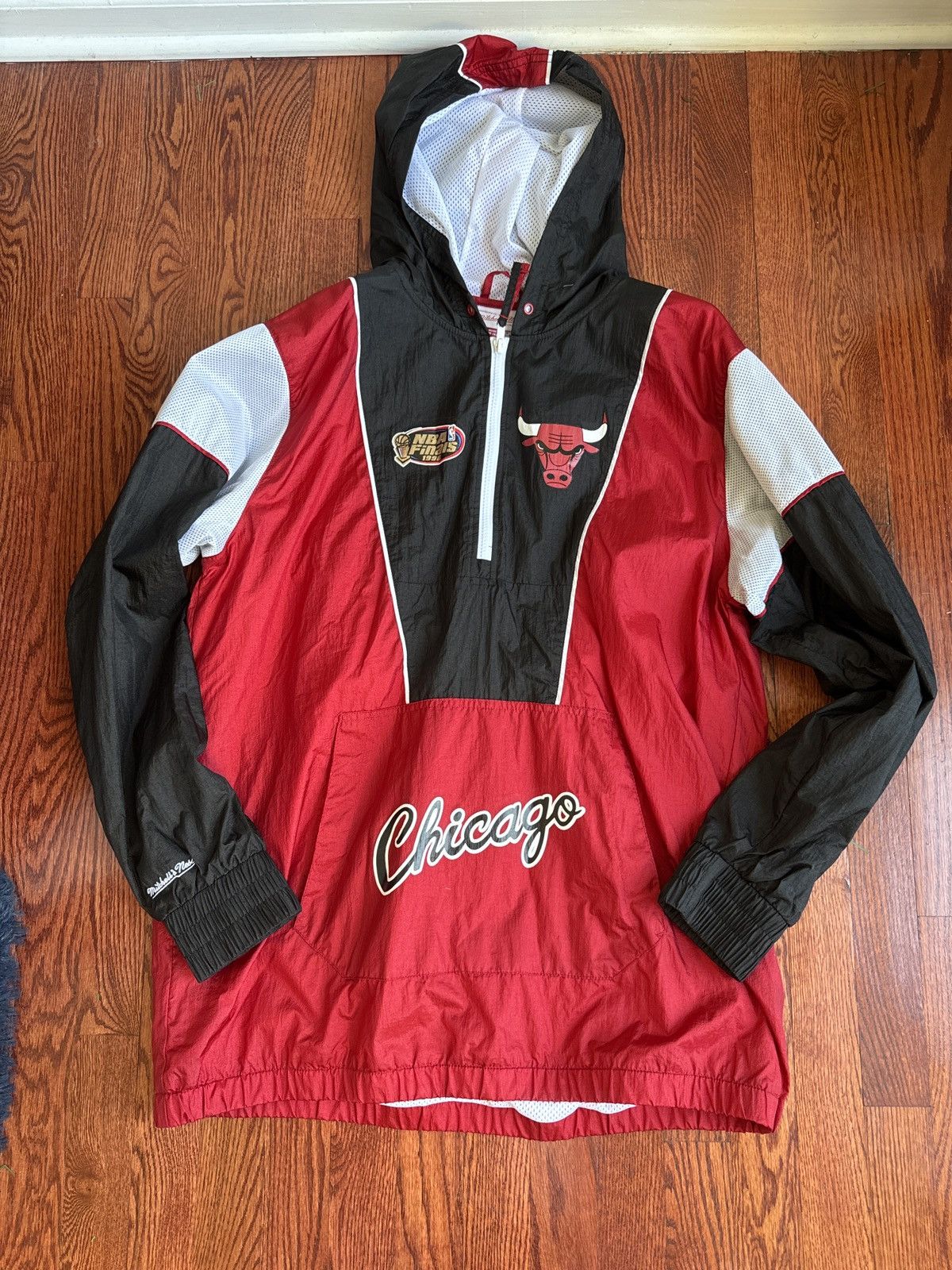 Mitchell Ness Vintage Chicago Bulls 1996 Nba Finals Windbreaker