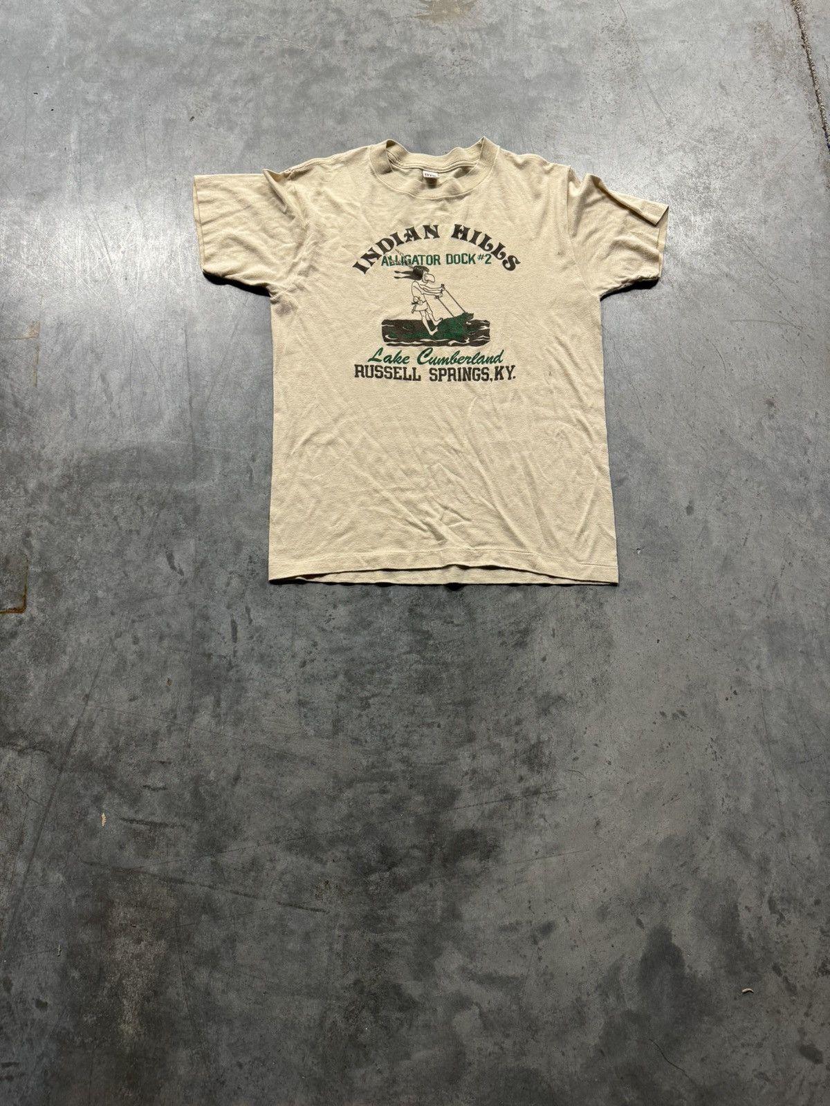 Vintage 60s Indian Hills Alligator Dock 2 Tee
