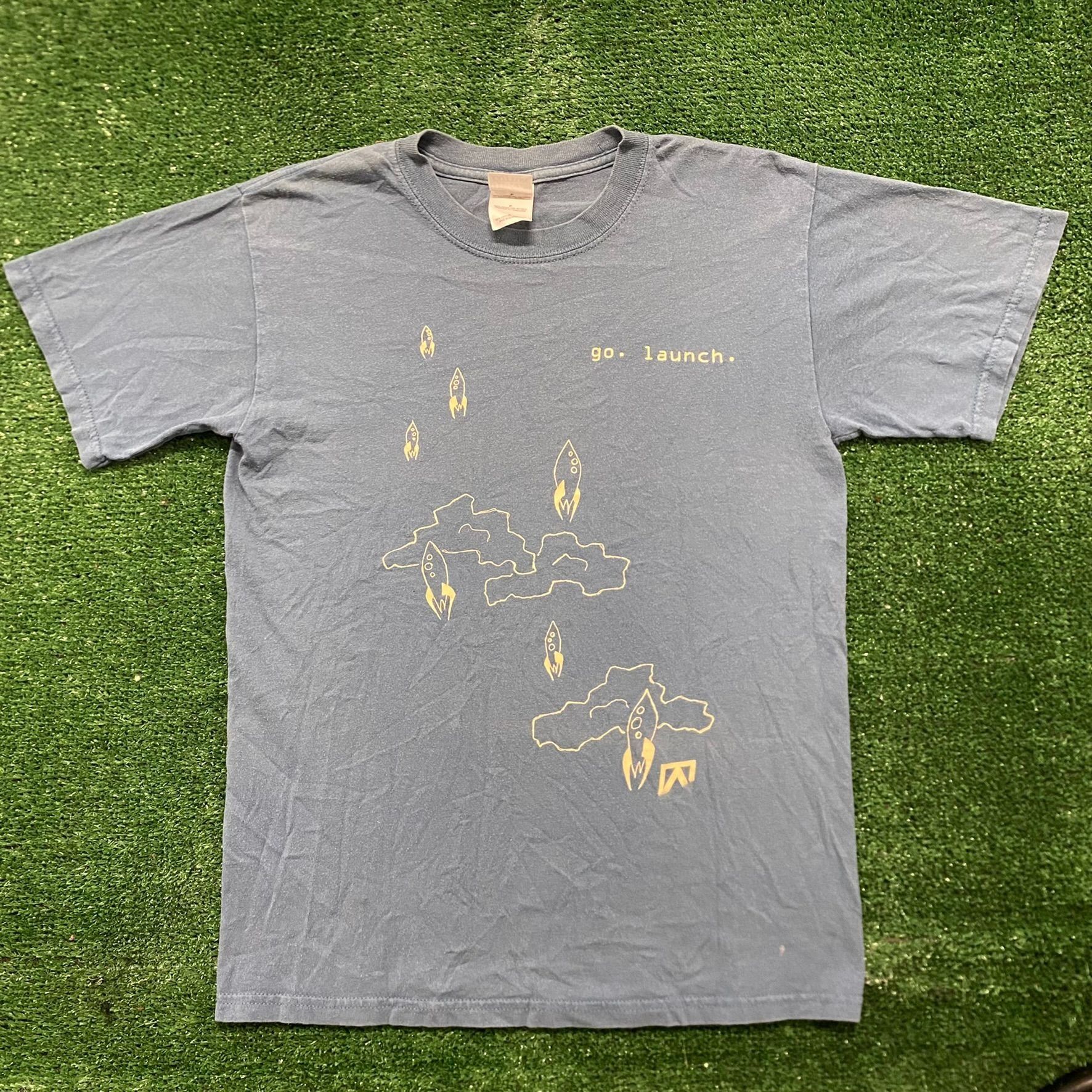 Vintage Y2k Rocket Launch Cartoon Grunge Nasa Space Tee
