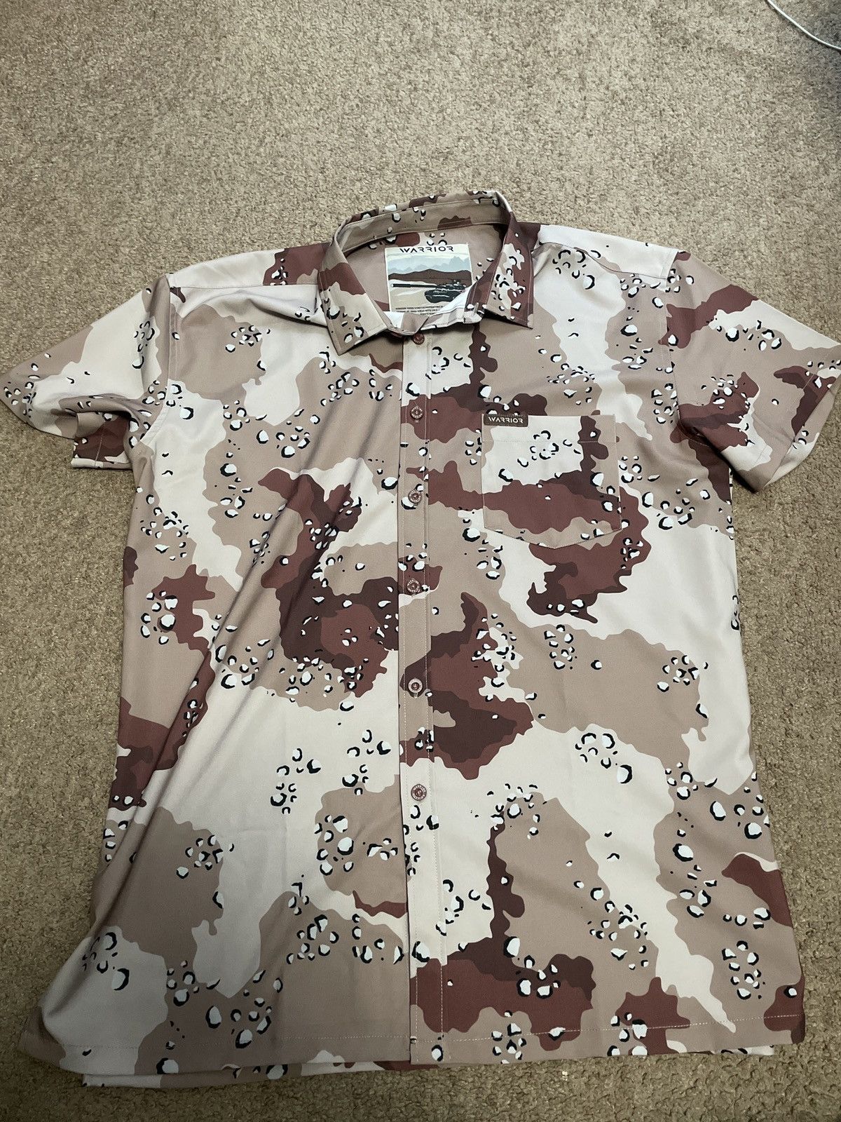 Warrior Chocolate Camo Shirt Xl