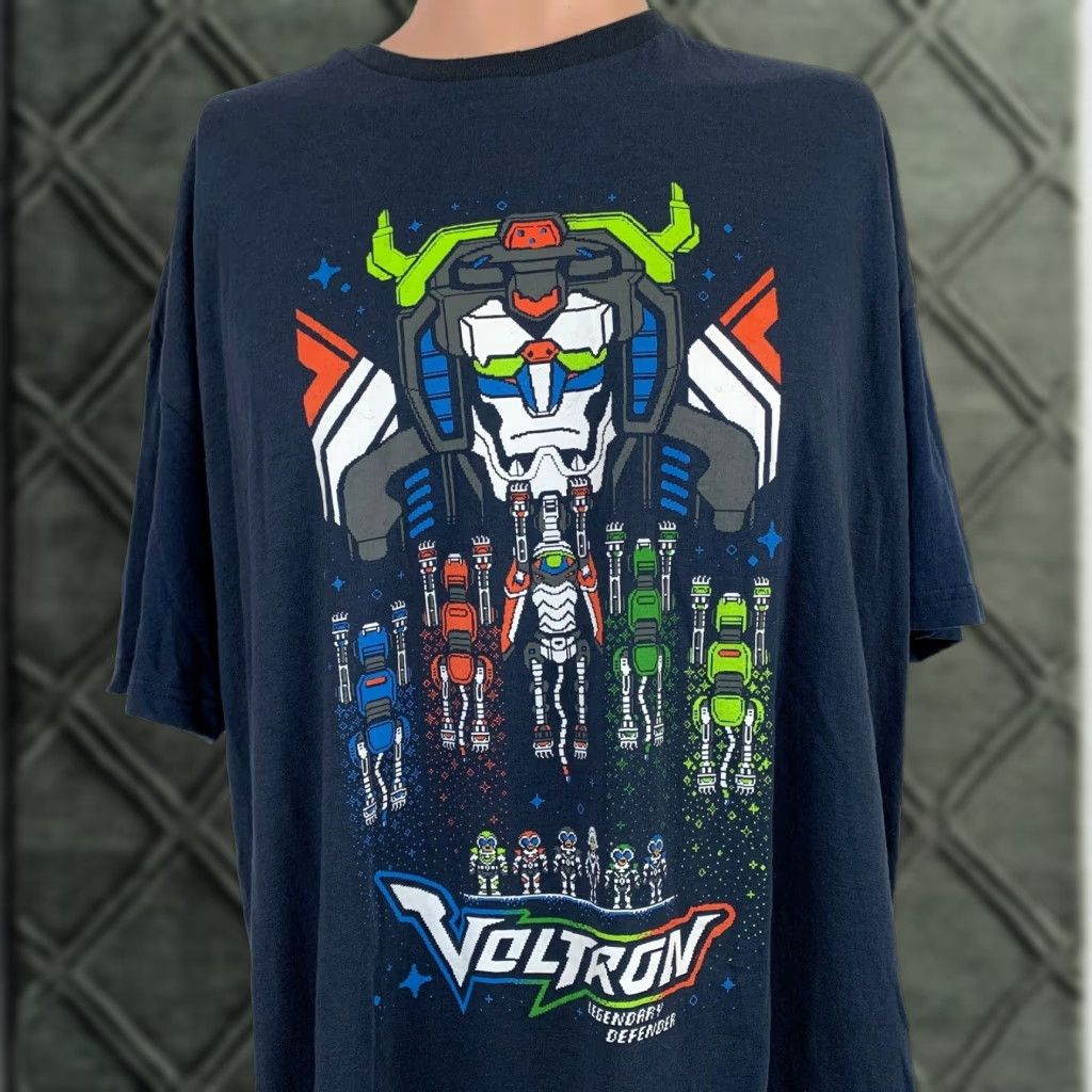 Vintage Voltron Legendary Defender Loot Crate Blue Ringer T Shirt 2xl Size