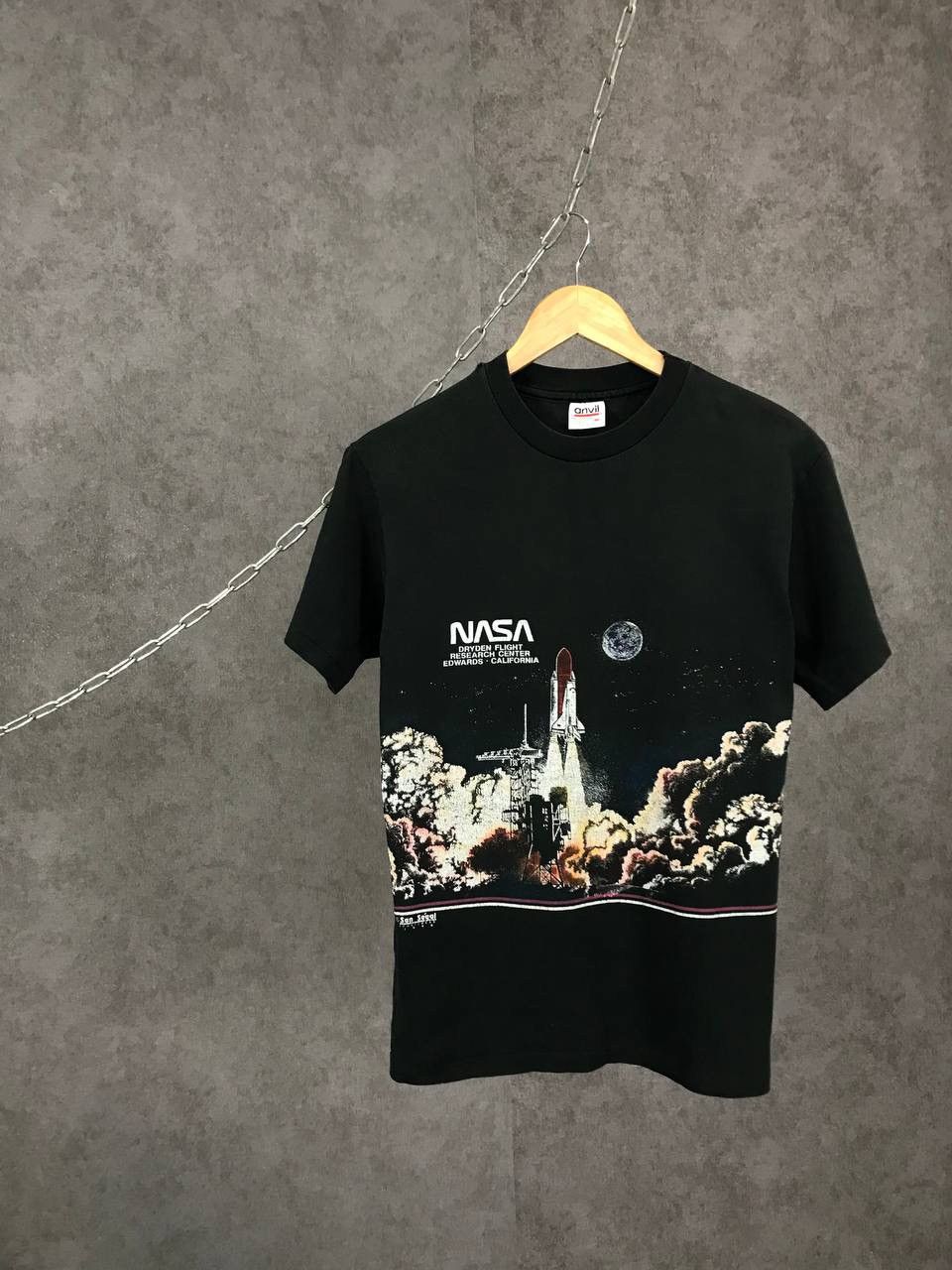 Other Nasa 1990 Made In Usa Vintage Overprinted Tee
