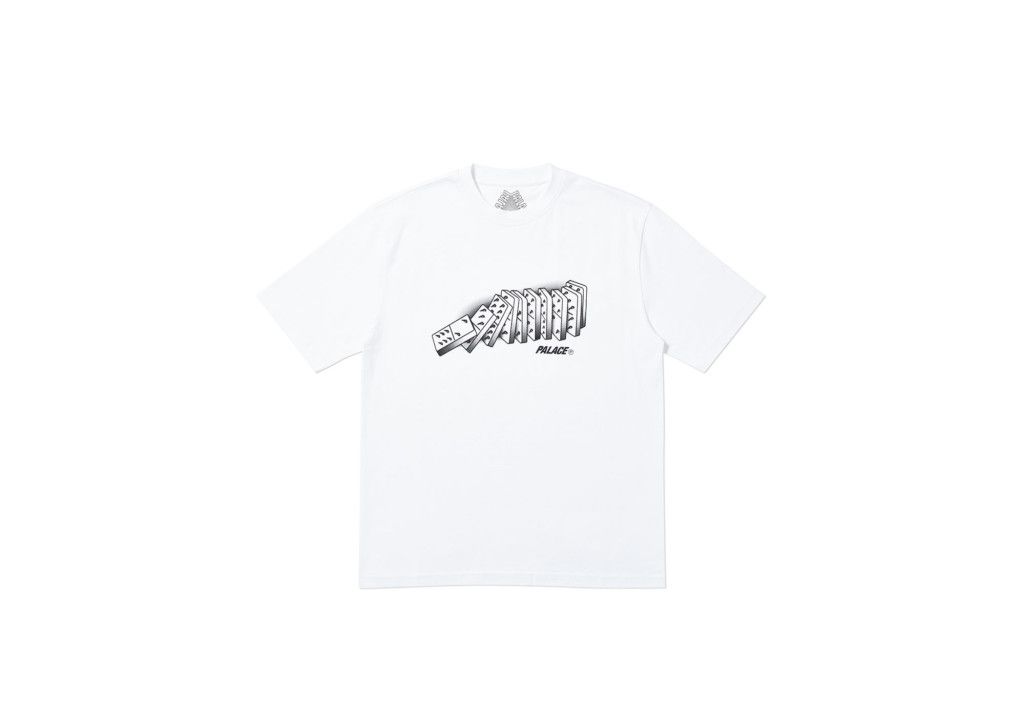 2019 Palace Domino T Shirt White Large New Hoodie, Sweatshirt | FlexRushtees.com