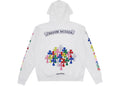 Chrome Hearts Multi Color Cross Hoodie White Lightly Worn