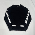 White Off White Diag Brushed Crewneck Sweatshirt T-Shirts, Hoodie | FlexRushtees.com