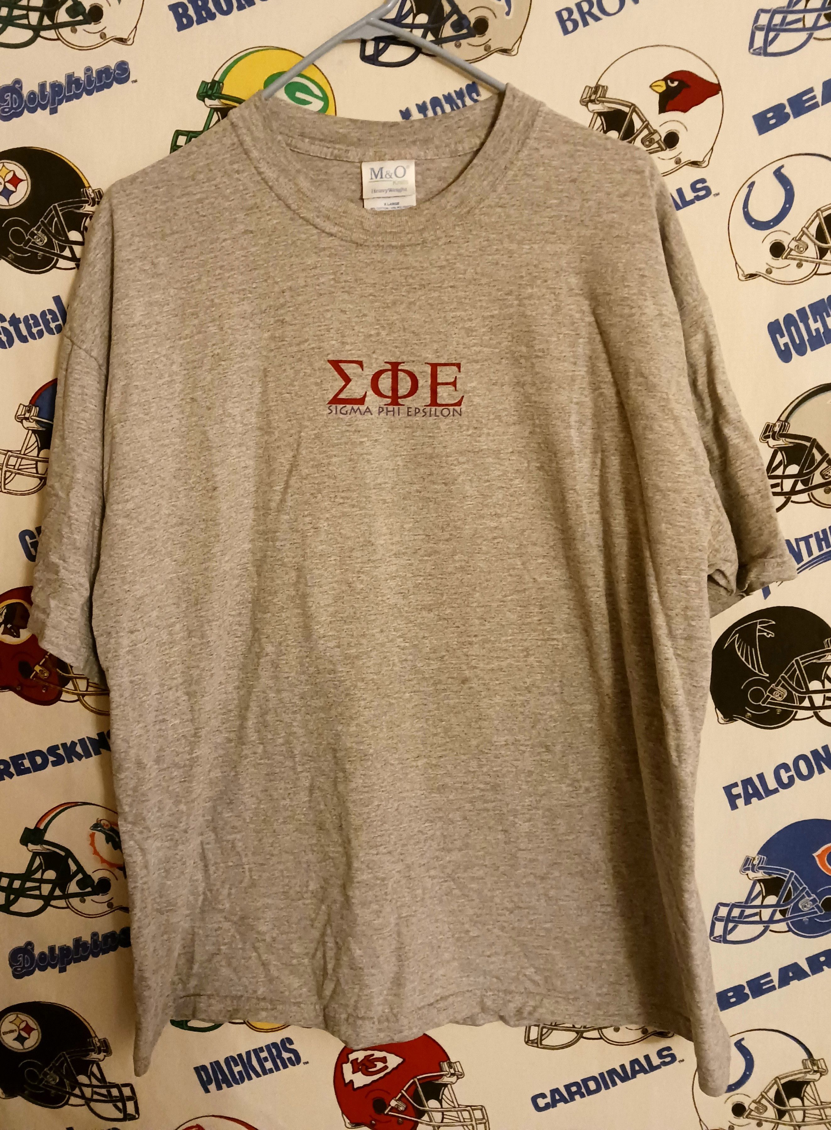 Vintage 2001 Sigma Phi Epsilon Greek College University Tee Hoodie, Sweatshirt | FlexRushtees.com