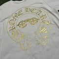 Hearts Chrome Hearts Cross Horseshoe Glasses Pocket Tee Sz Large